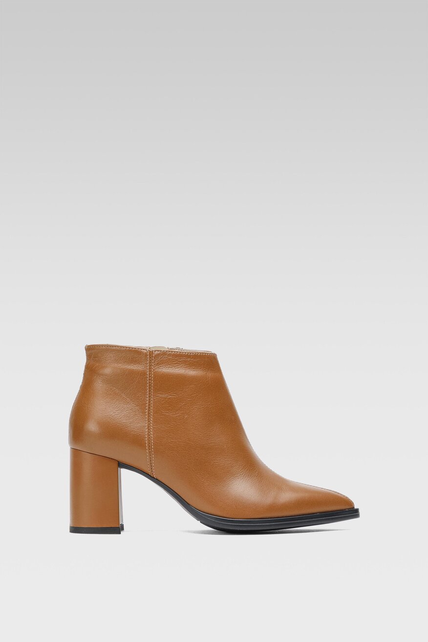 
                Lasocki - Skórzane botki brązowe - 5904248962463