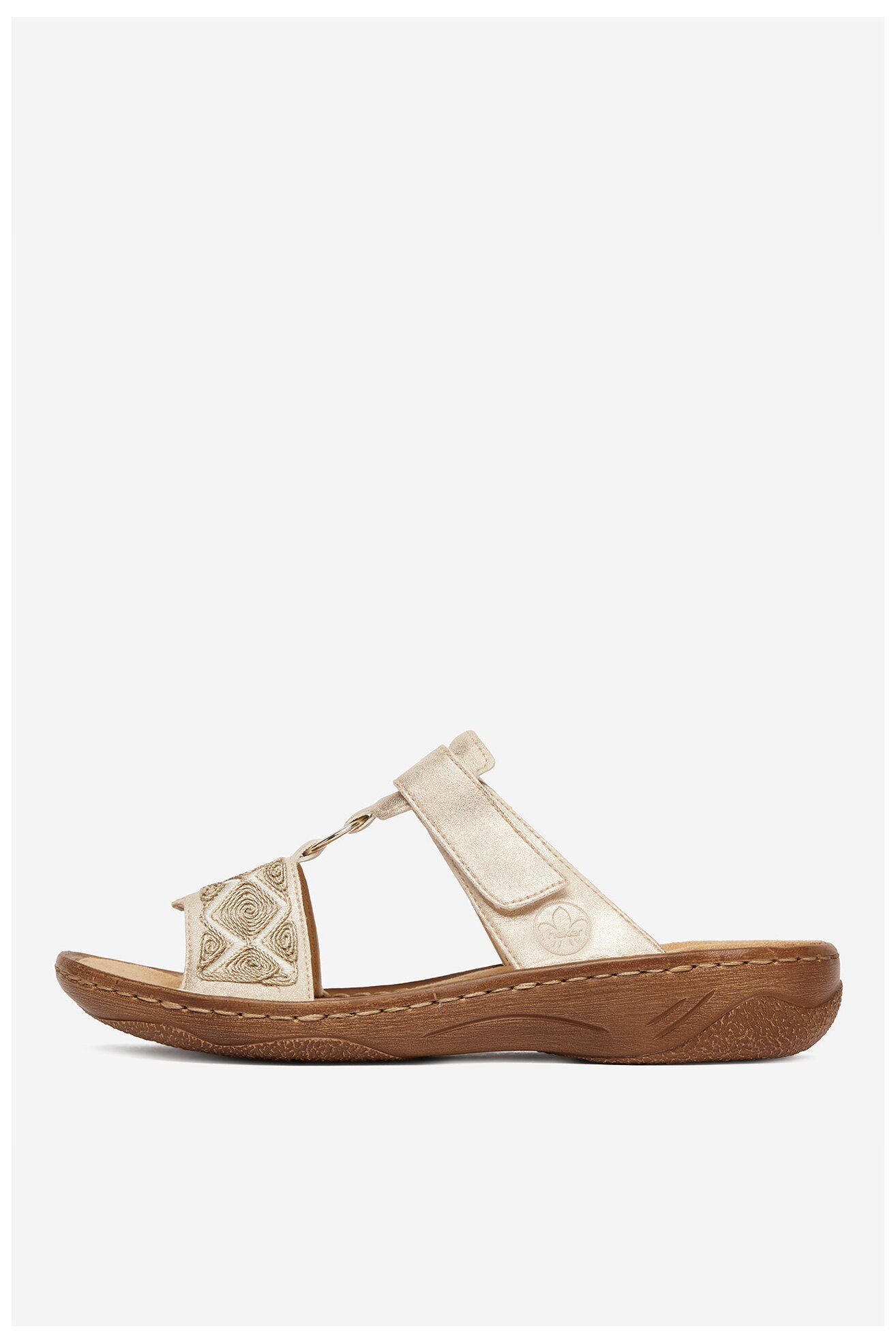 Klapki Rieker CEO-V2864-60 Złoty