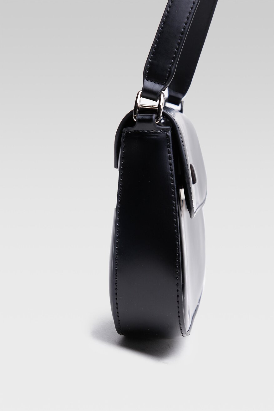 Gino Rossi - Torebka skórzana czarna - 5904248107673