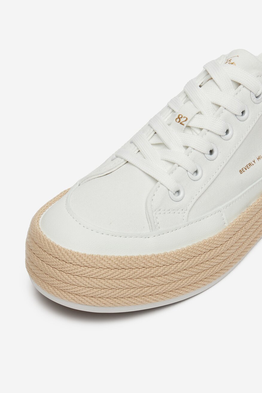 Espadrille Beverly Hills Polo Club WSS21536-01 FEHÉR - 5906751143605