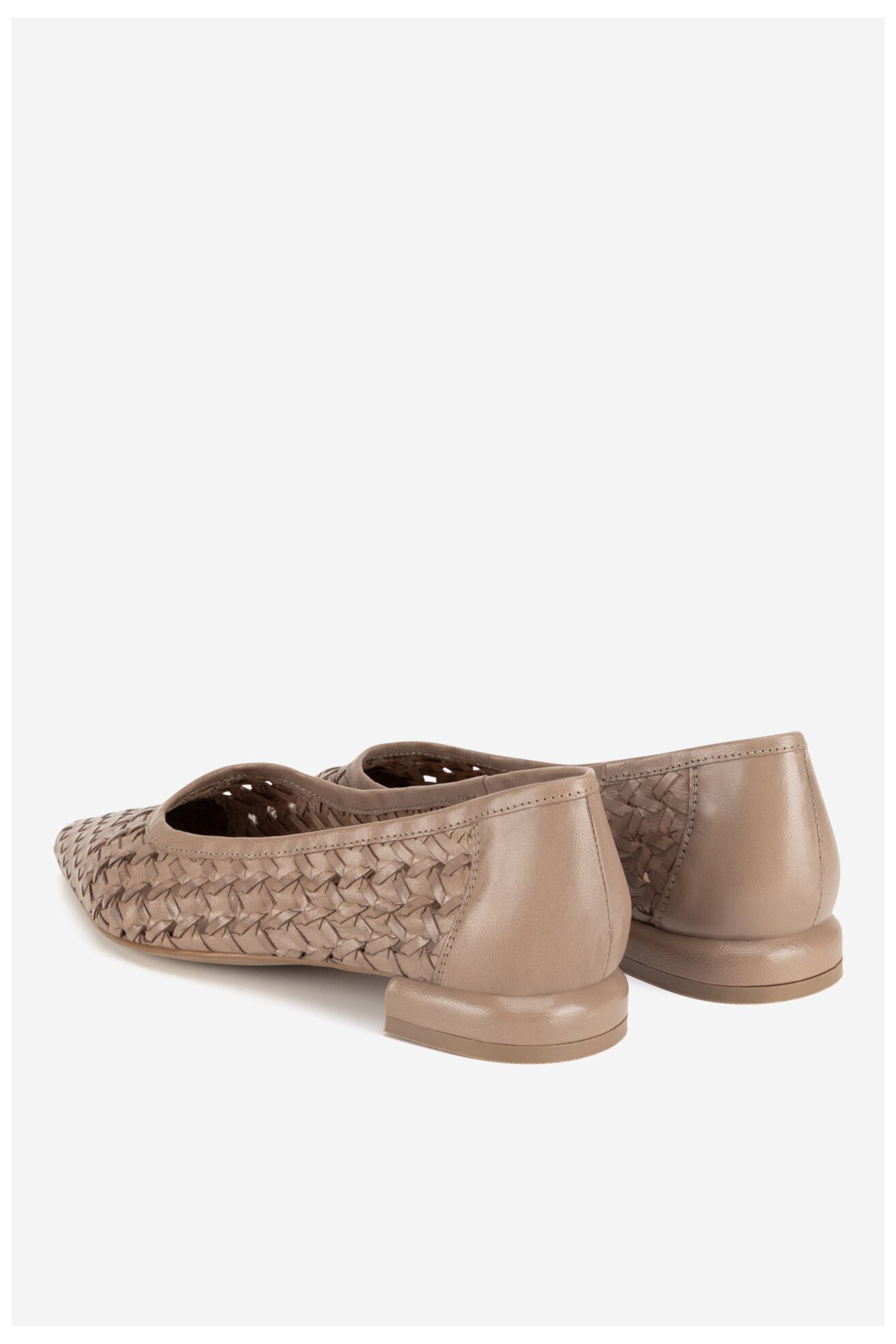 Baleriny Sergio Bardi WI40-F1101-01SB Beżowy ciemny