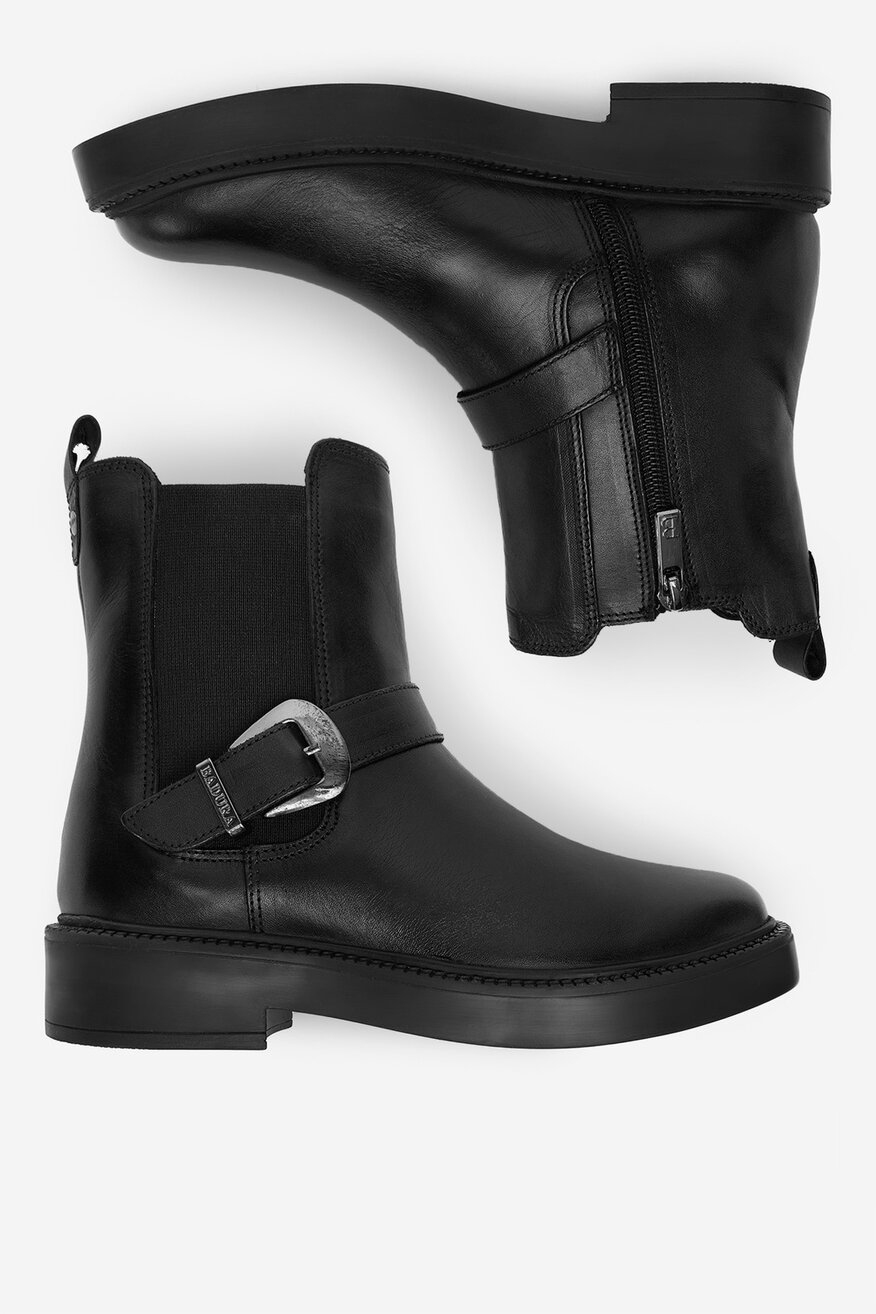 Badura - Botki skórzane ocieplane - 5906751293225