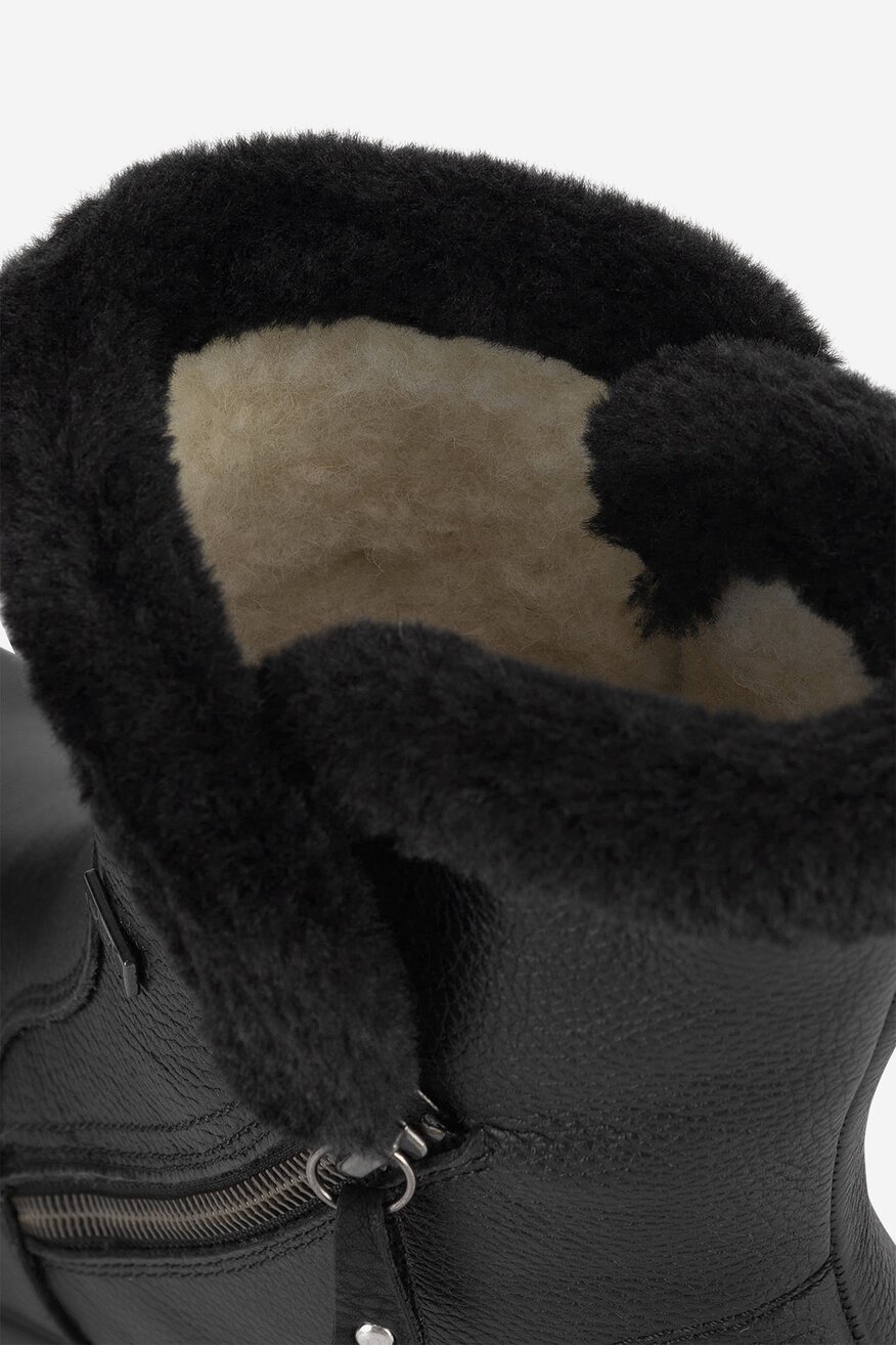 Rieker - Botki skórzane ocieplane - 5905588791973