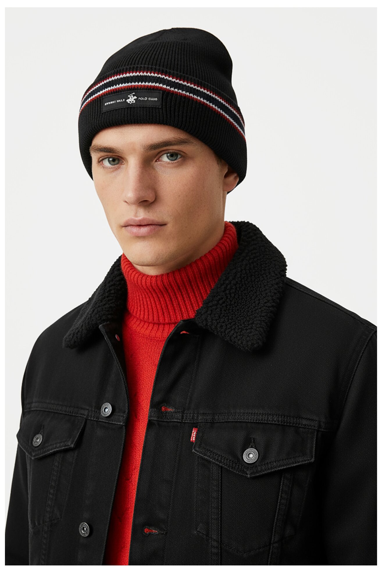 Muška kapa Beverly Hills Polo Club CEO-BHPC-M3-002-AW25 CRNA