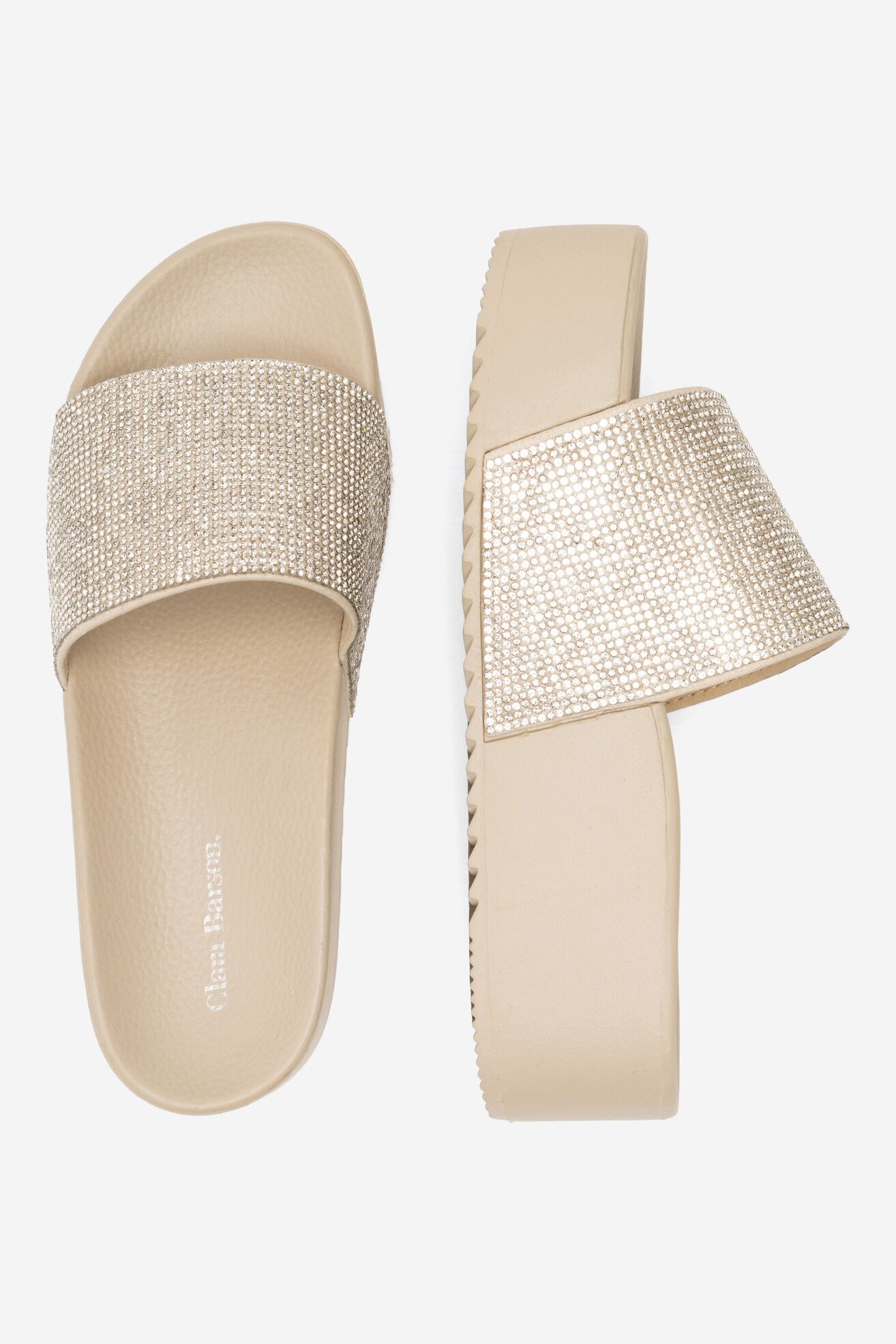 Шльопанець Clara Barson MALAIKA WS010801-01 БЕЖЕВИЙ