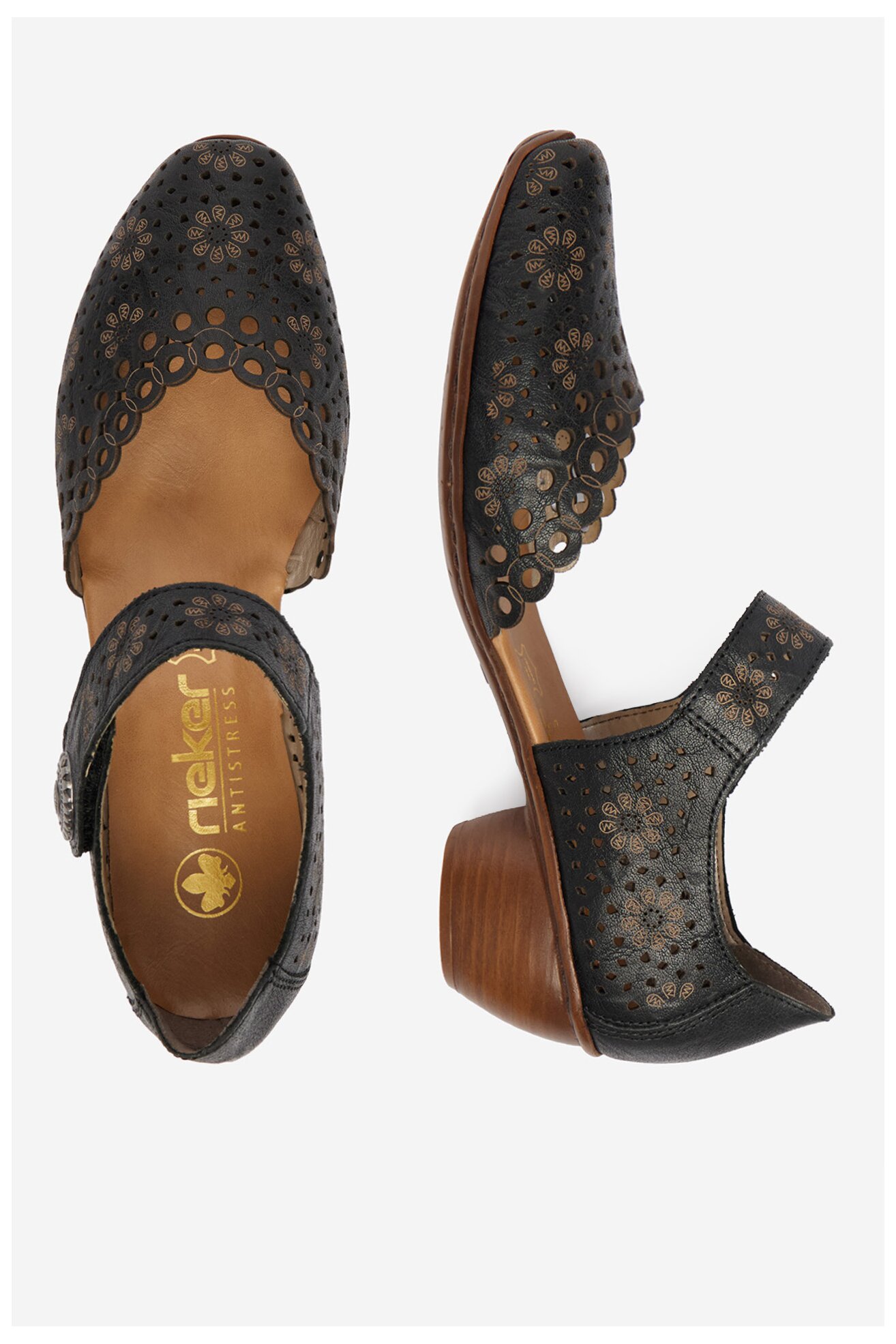 Елегантни обувки Rieker CEO-43753-00 ЧЕРЕН