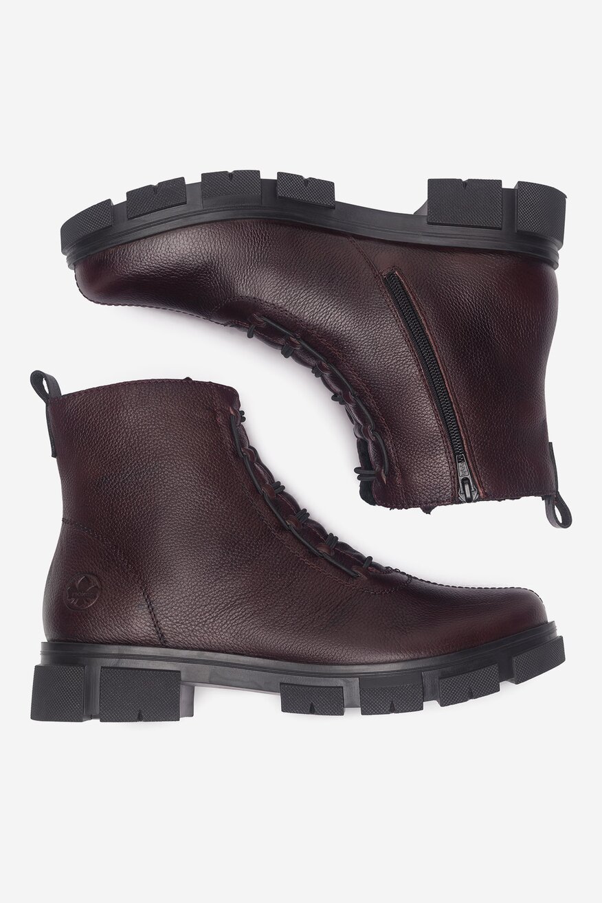 
                Rieker - Trzewiki skórzane ocieplane - 2230062968798