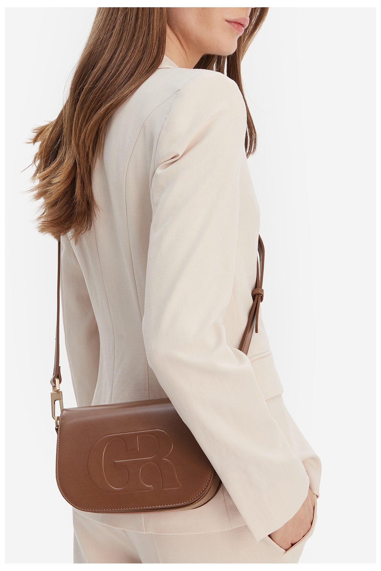 Дамска чанта Gino Rossi C-KY191 КАФЯВ