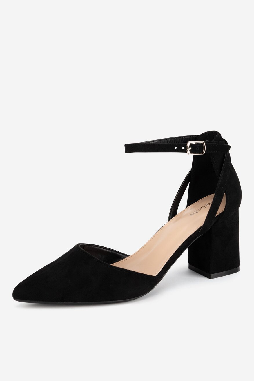 Pantofi cu toc DeeZee NEGRU - 5905588728351
