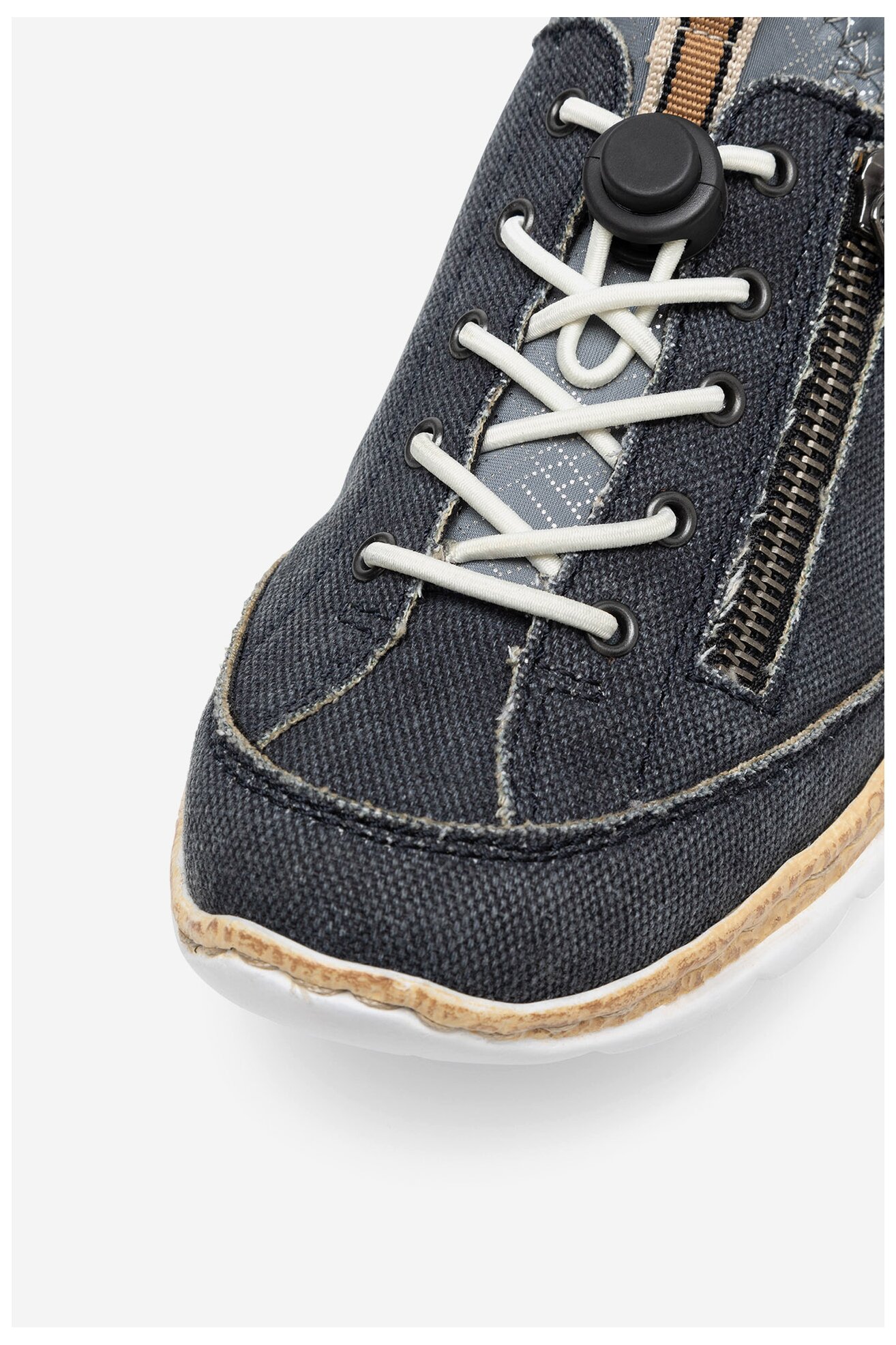 Polobotka Rieker N4263-16 BLANKYTNĚ MODRÁ