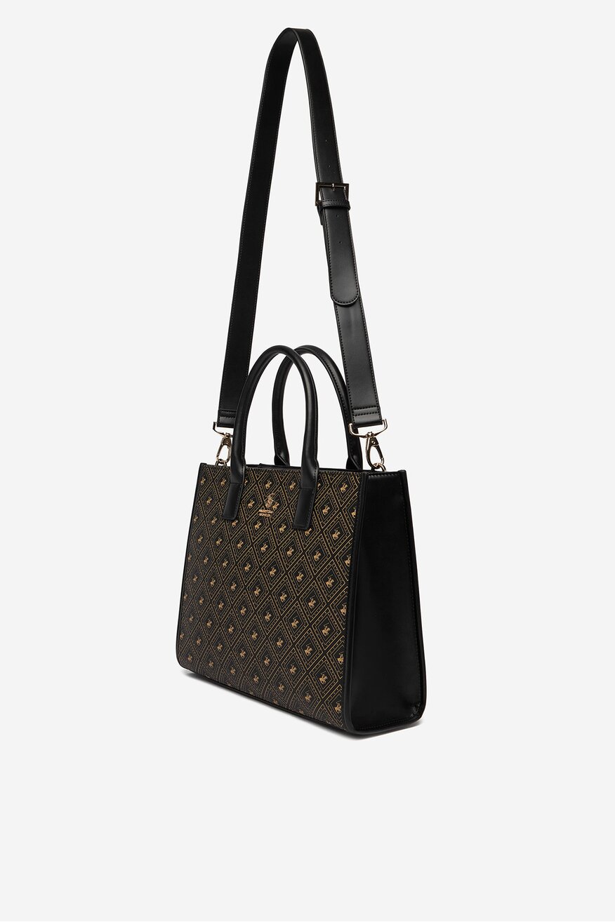 Дамска чанта Beverly Hills Polo Club ЧЕРЕН - 5906751618967