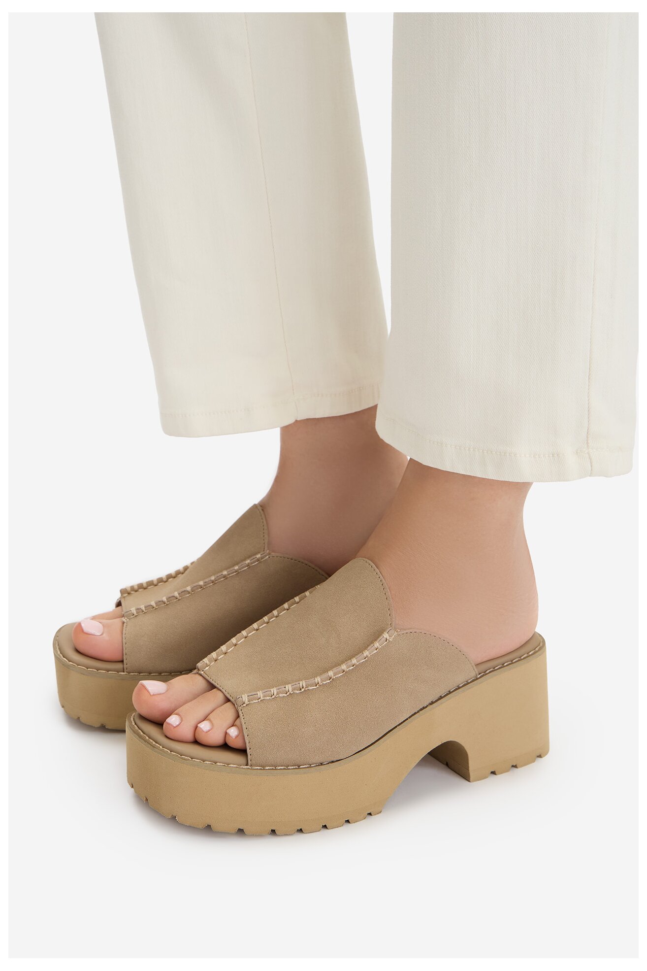 Klapki Jenny CEO-LB-G9338A Beżowy