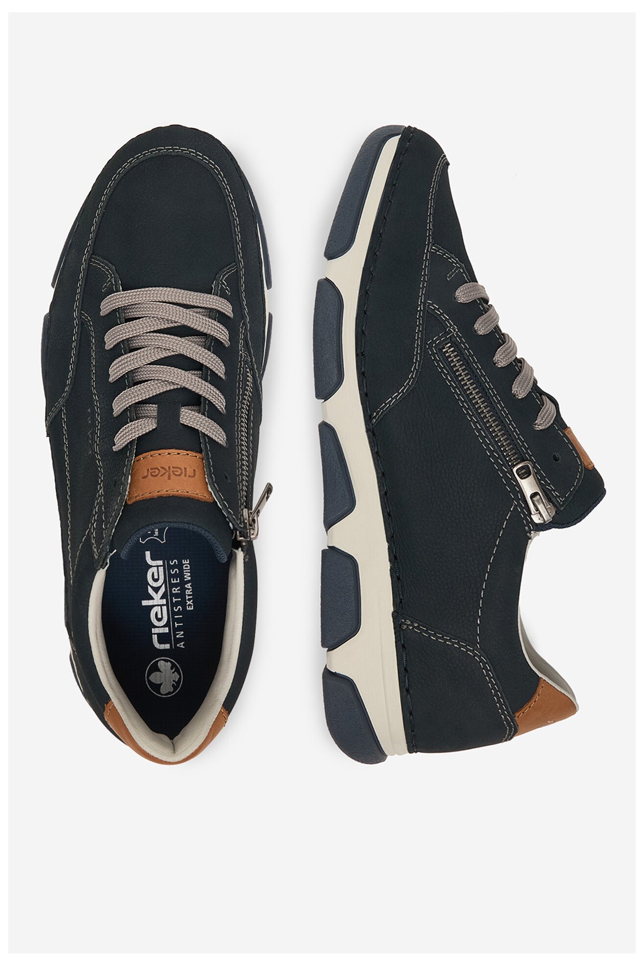 Półbuty Rieker CEO-15900-14 Granatowy ciemny