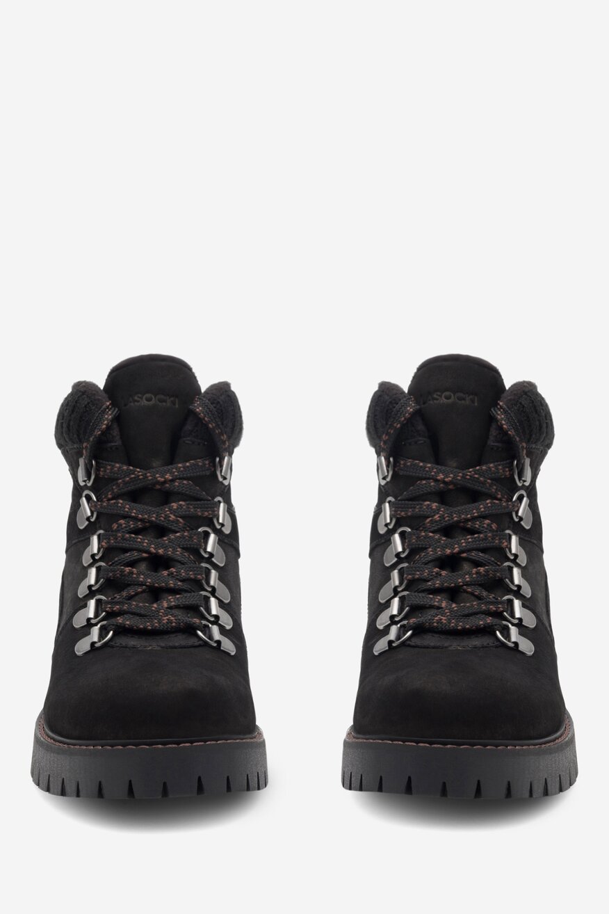 Šněrovací vyšší obuv Lasocki Young ČERNÁ - 5905588186410