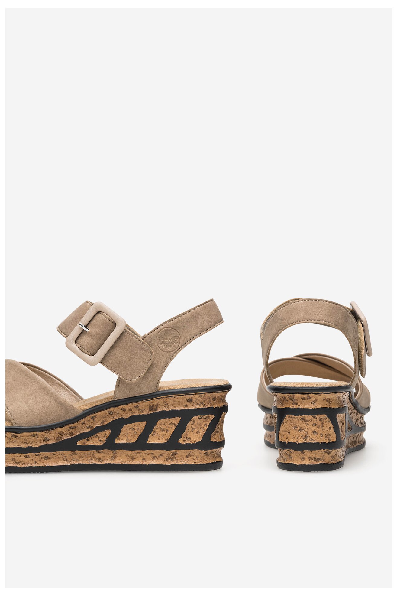 Sandały Rieker 68163-62 Beżowy