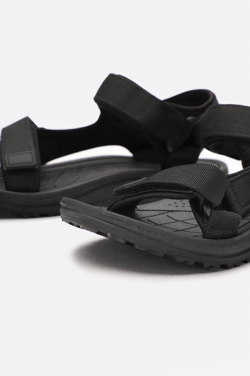 
                Sprandi - Sandały czarne na rzep - 5903698355498