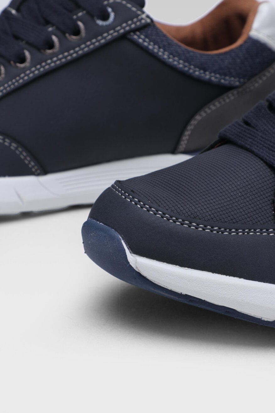 
                Tom Tailor - Półbuty granatowe sznurowane - 5903698428079