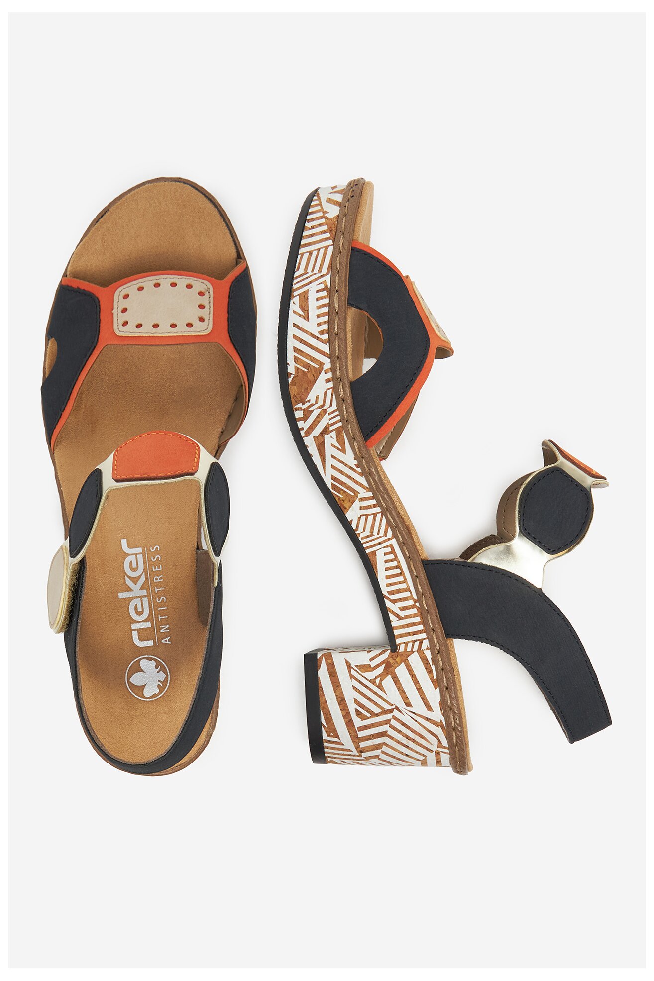 Sandały Rieker CEO-63876-90 Granatowy