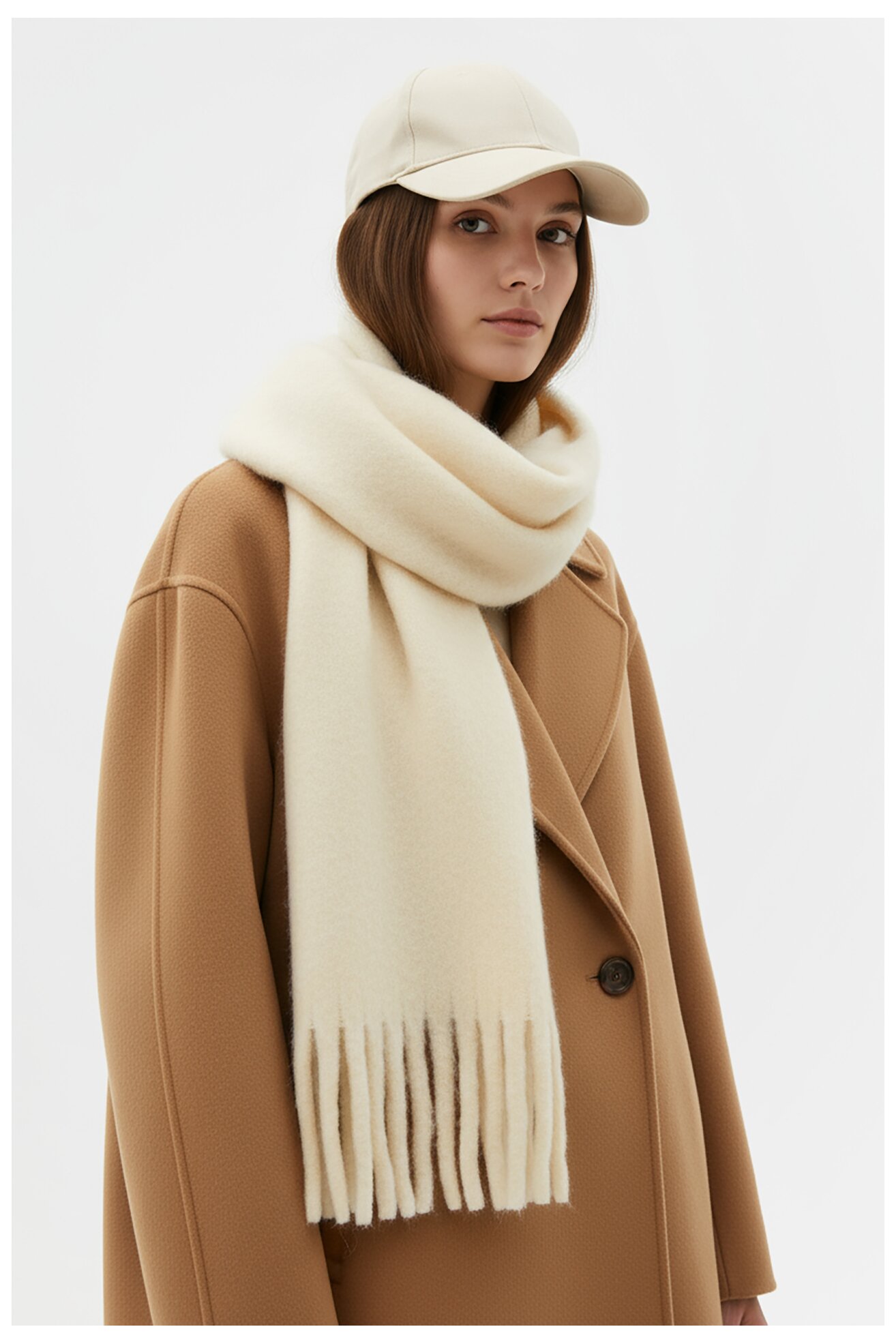 Női sál NINE WEST CEO-NW-W4-006-AW25 FEHÉR