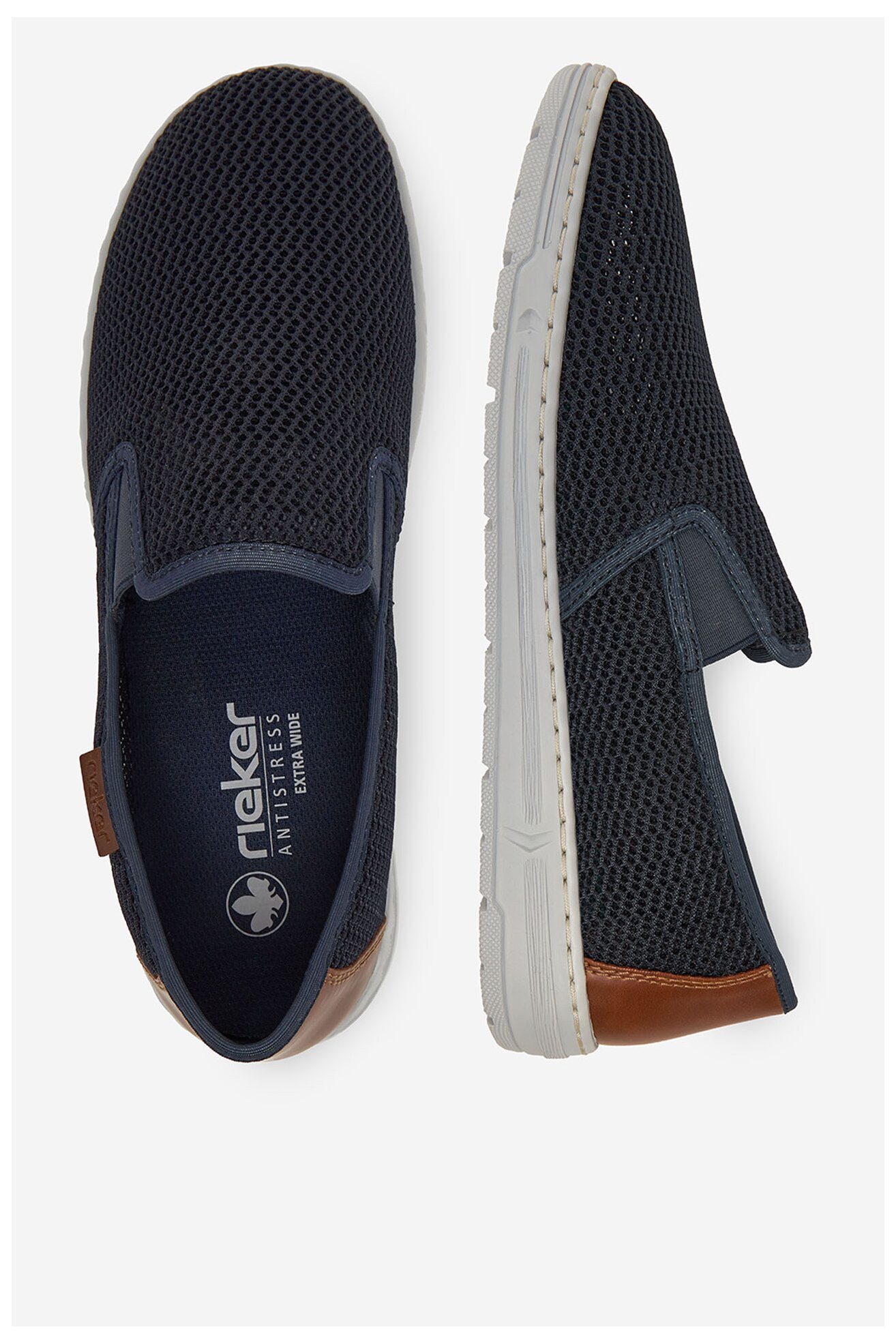 Polobotka Rieker 08676-14 TMAVĚ MODRÁ