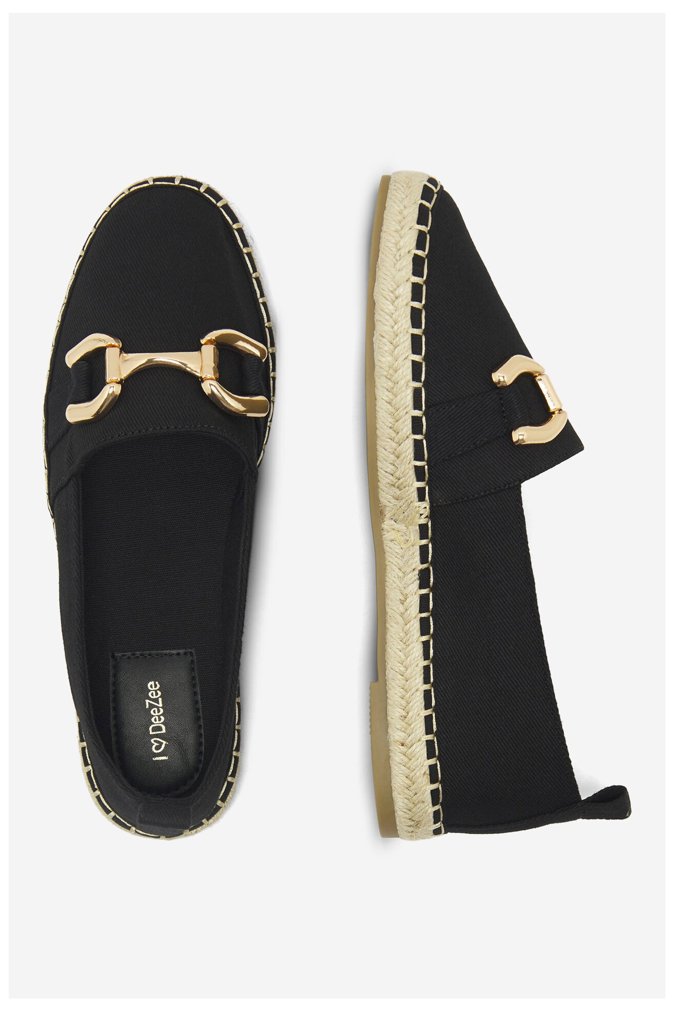 Espadrile DeeZee WSS21182-01 CRNA