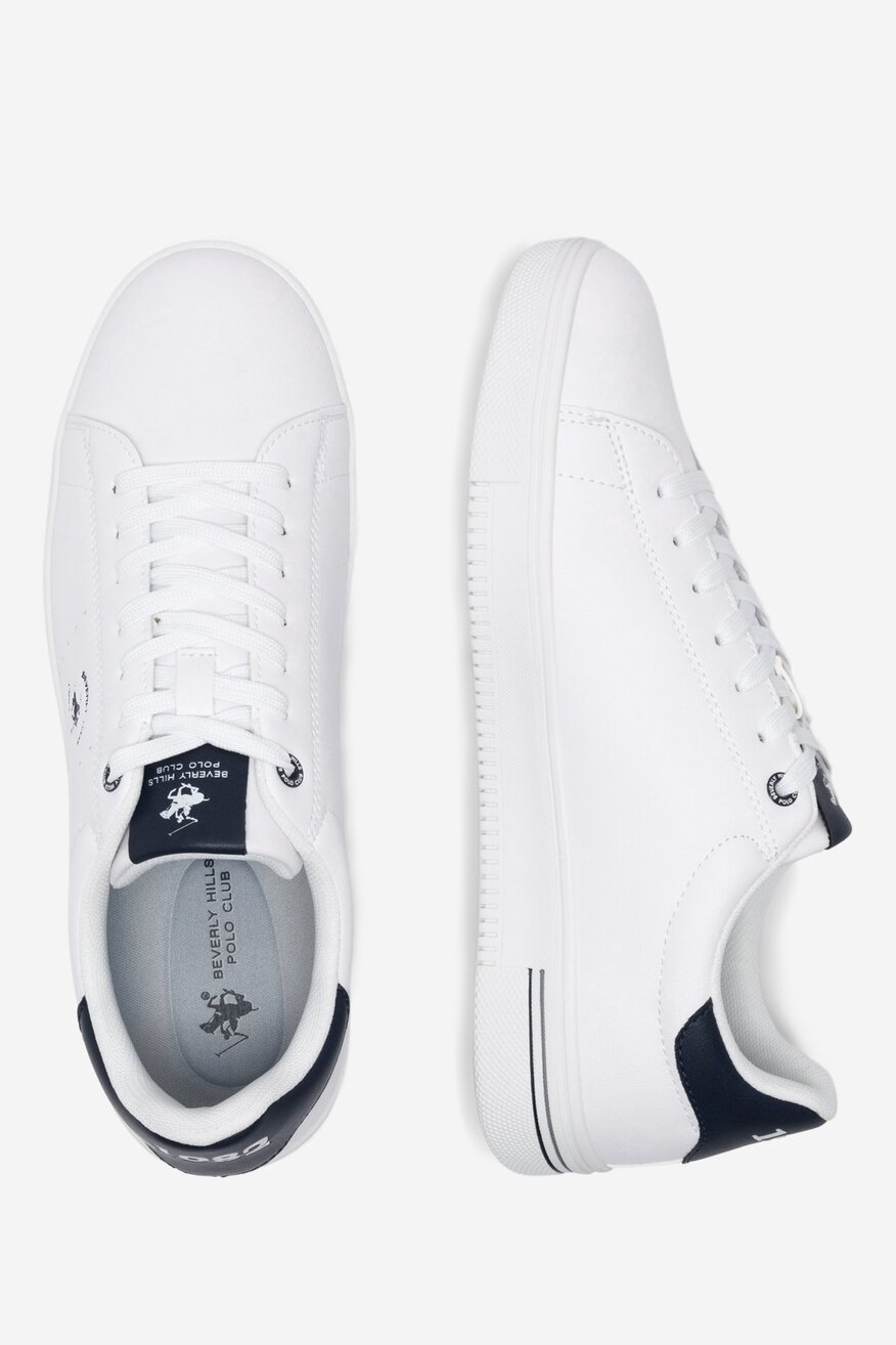 Sneakerși Beverly Hills Polo Club ALB - 5905588426486
