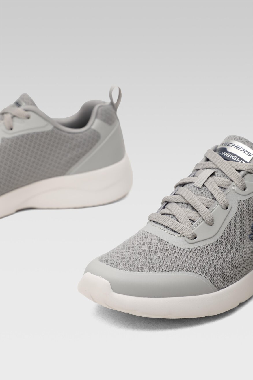 
                Skechers - Obuwie sportowe szare sznurowane - 5904248353889