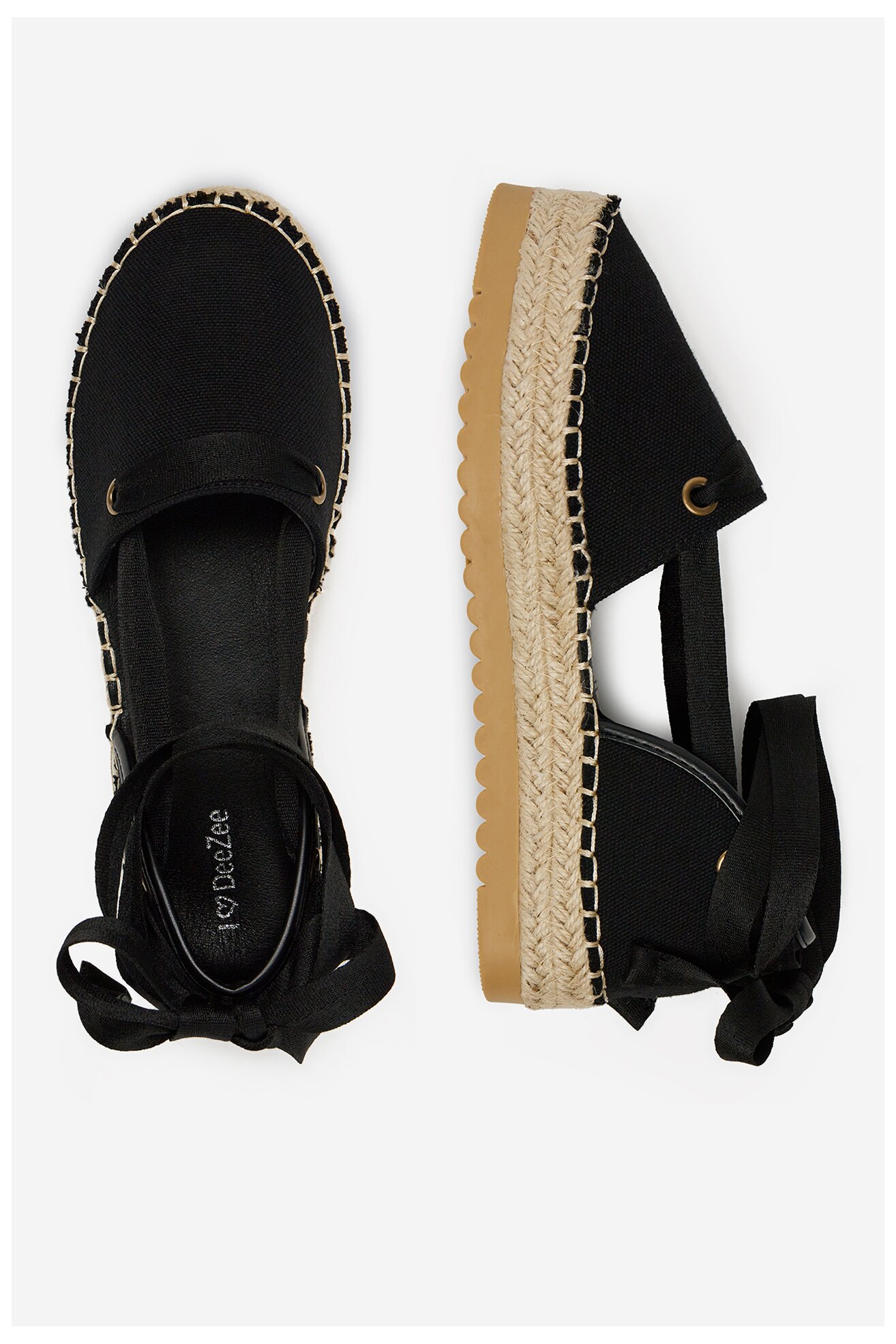Espadryle DeeZee ZYLS093 Czarny