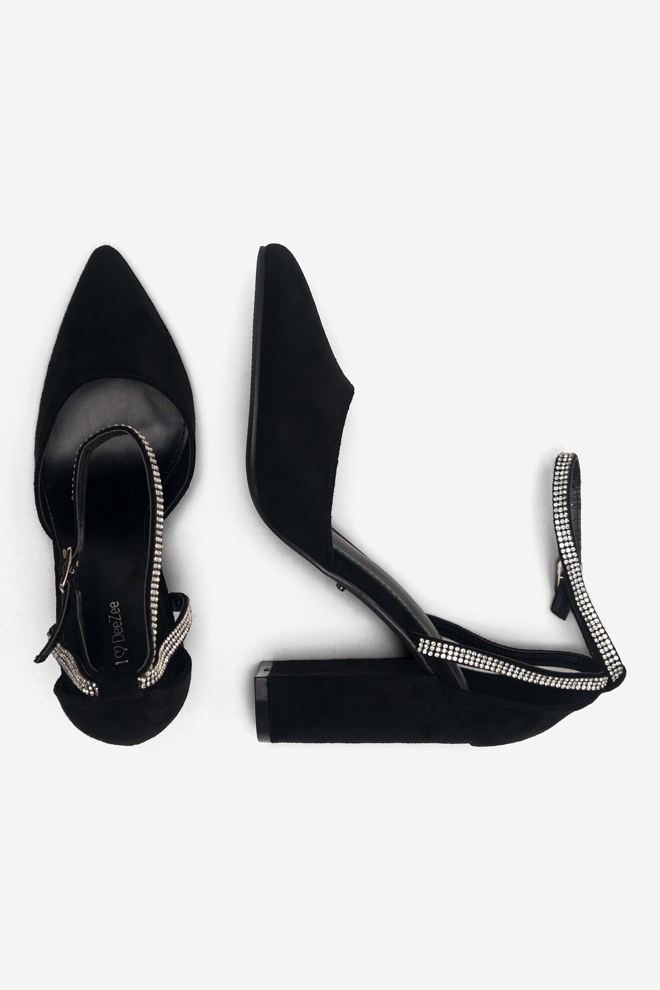 Pantofi cu toc DeeZee LISA KL-HT4587-21 NEGRU