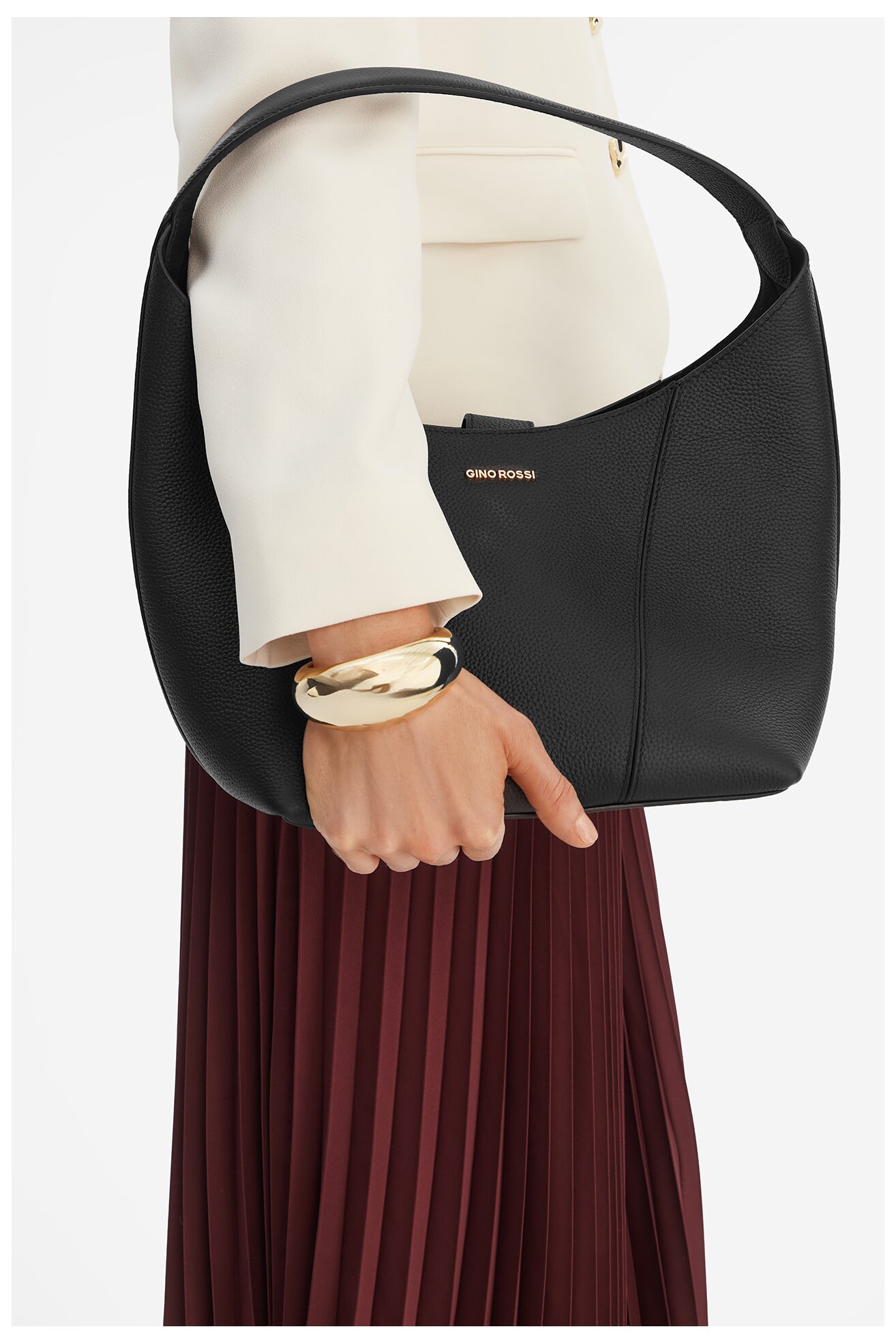 Сумка З Ремінцем Gino Rossi EO-LA321-1072 ЧОРНИЙ