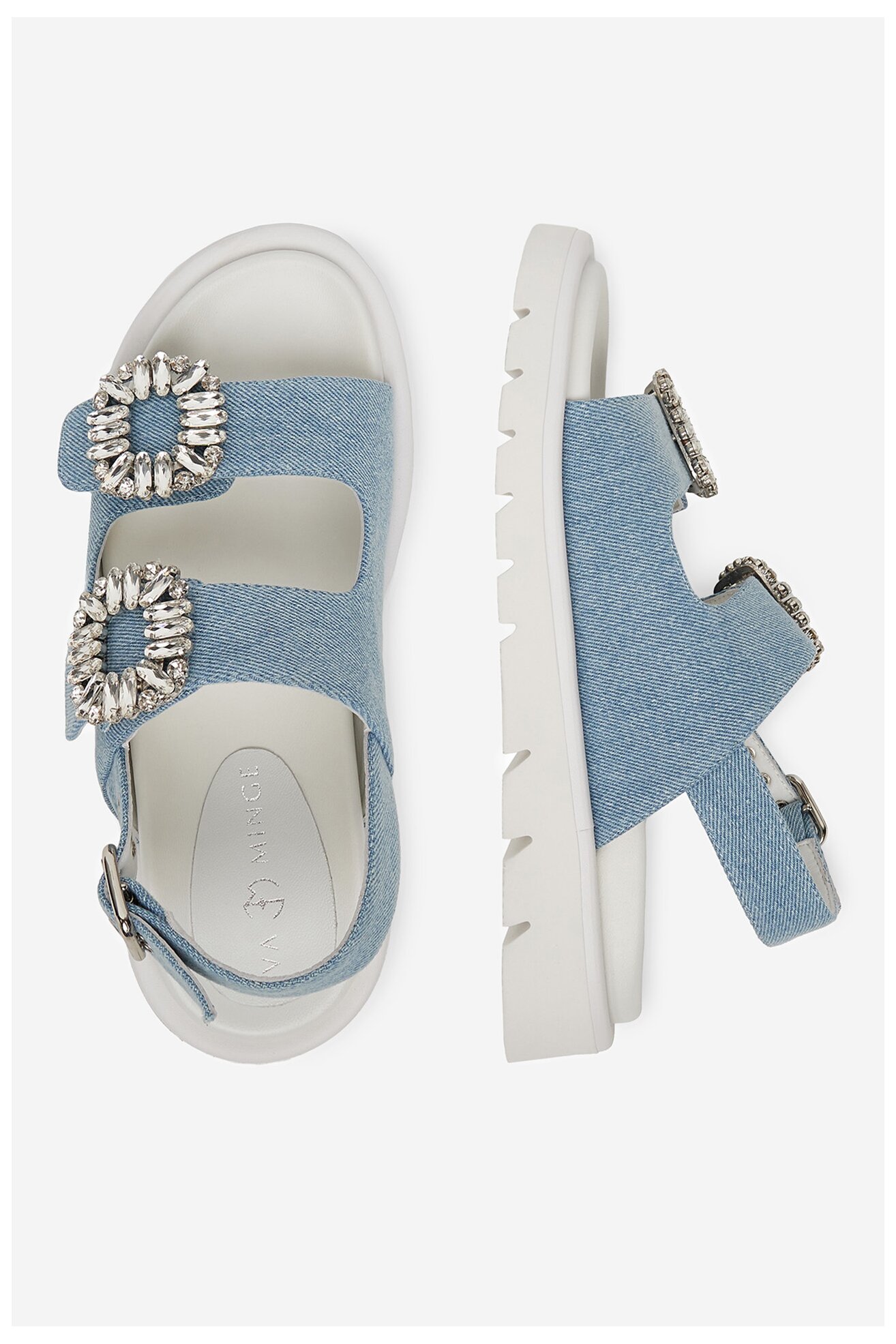 Сандалі EVA MINGE SNOWDROP-I75-563 ДЖИНСОВИЙ