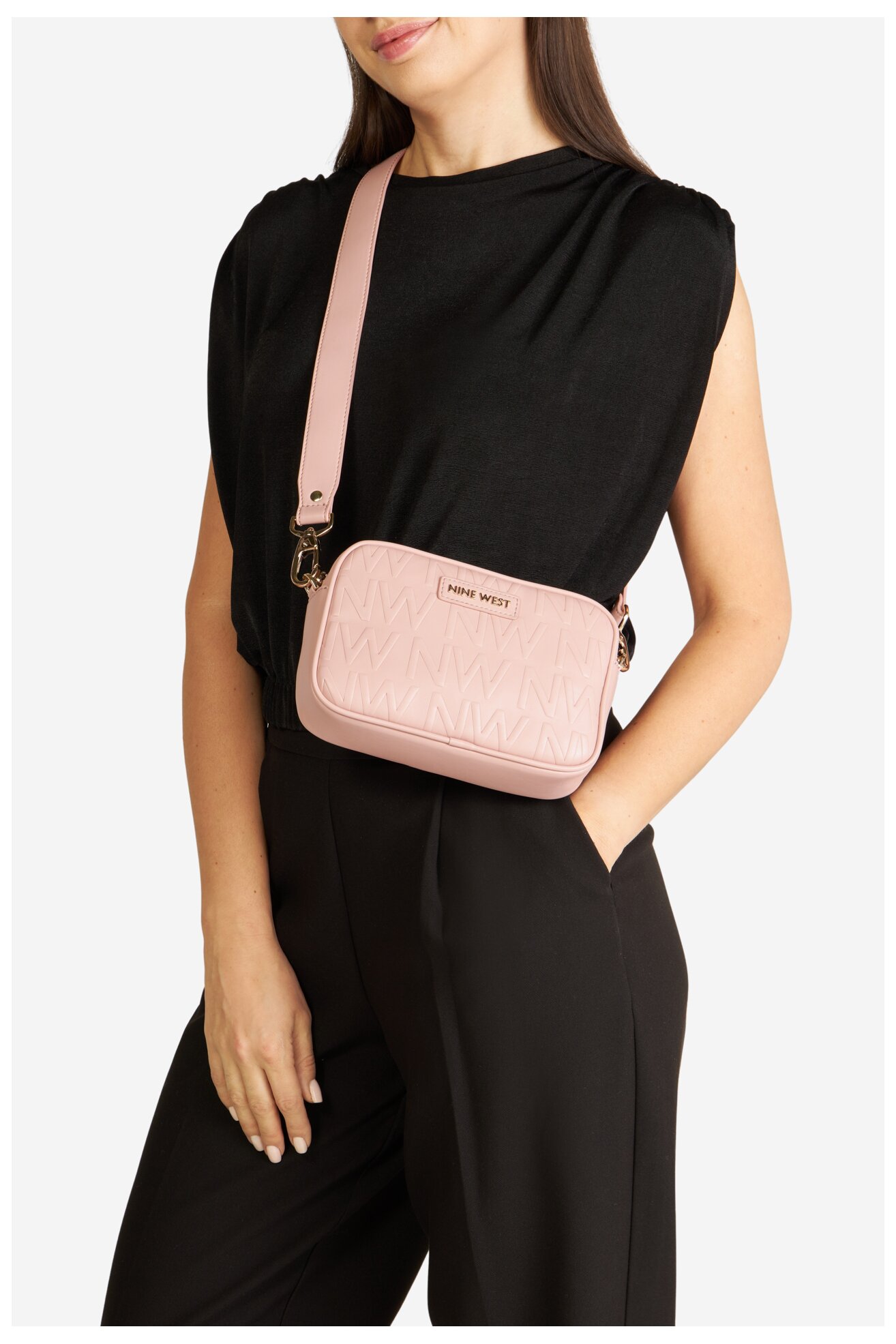 Kézitáska NINE WEST LX10049 RÓZSASZÍN