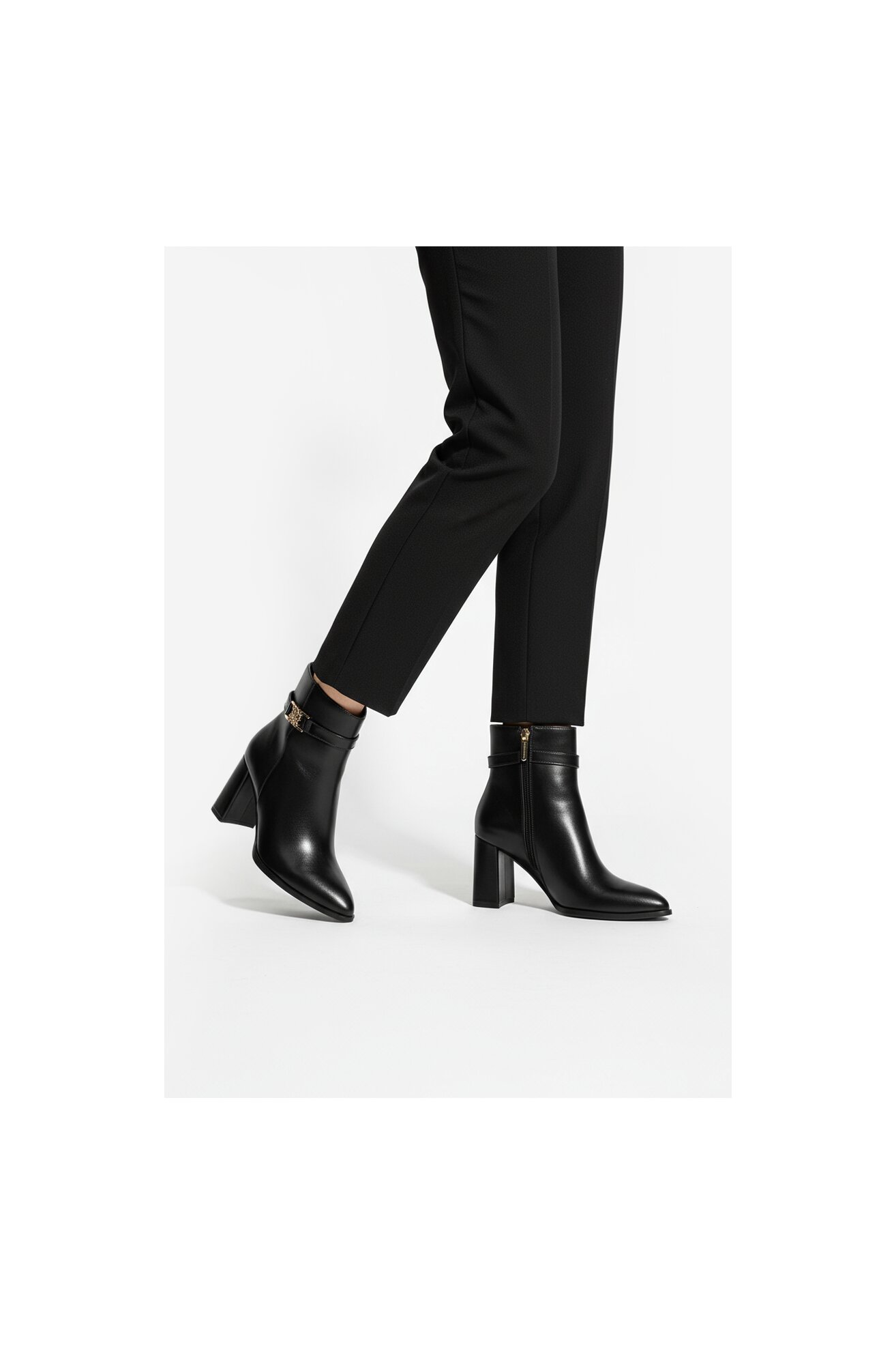 Kratke čizme NINE WEST CEO-NASIRA-01 CRNA