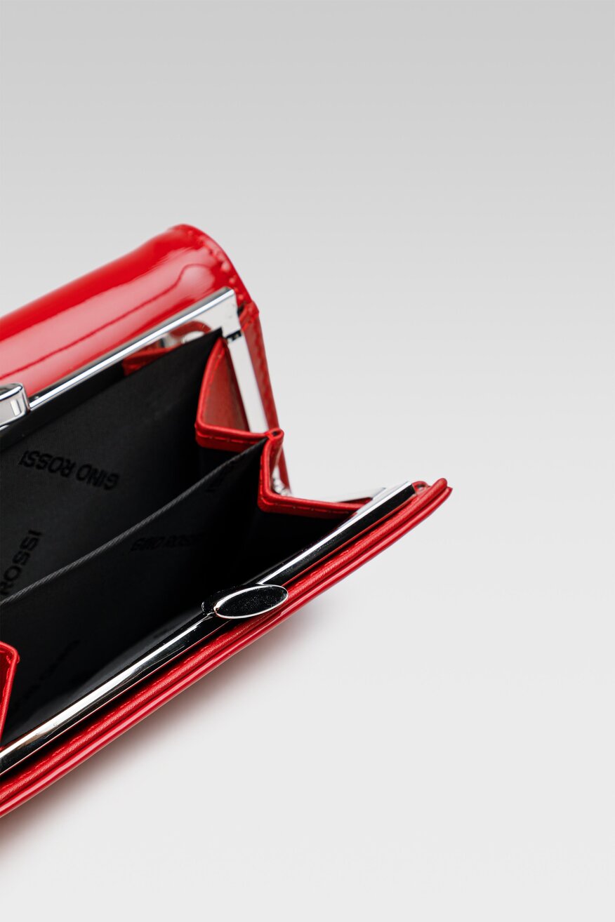 
                Gino Rossi - Mały portfel damski skórzany czerwony - 5904862531397