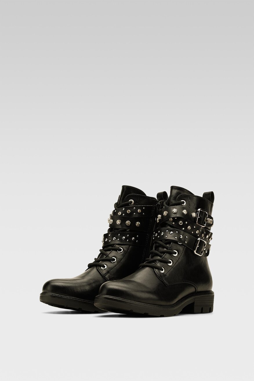 
                DeeZee - Trzewiki z aplikacją czarne - 5903698990873