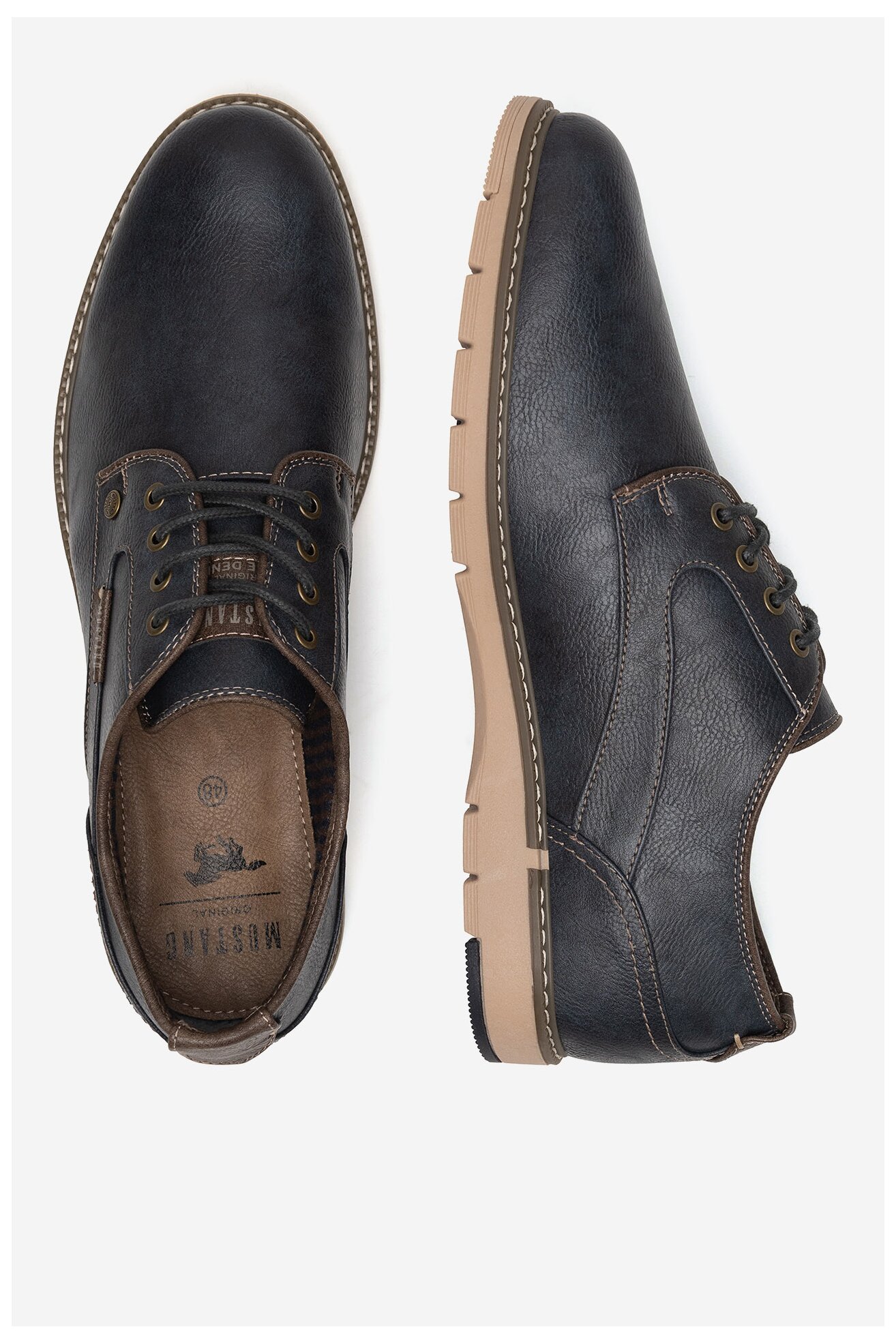 Półbuty Mustang 4105-303 BIG Granatowy