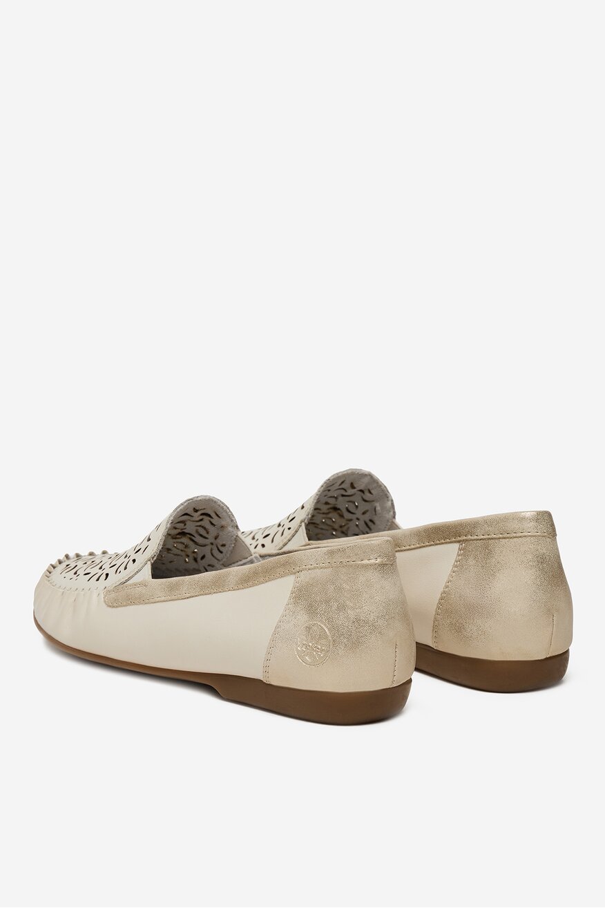 
                Rieker - Mokasyny skórzane - 5906751768518