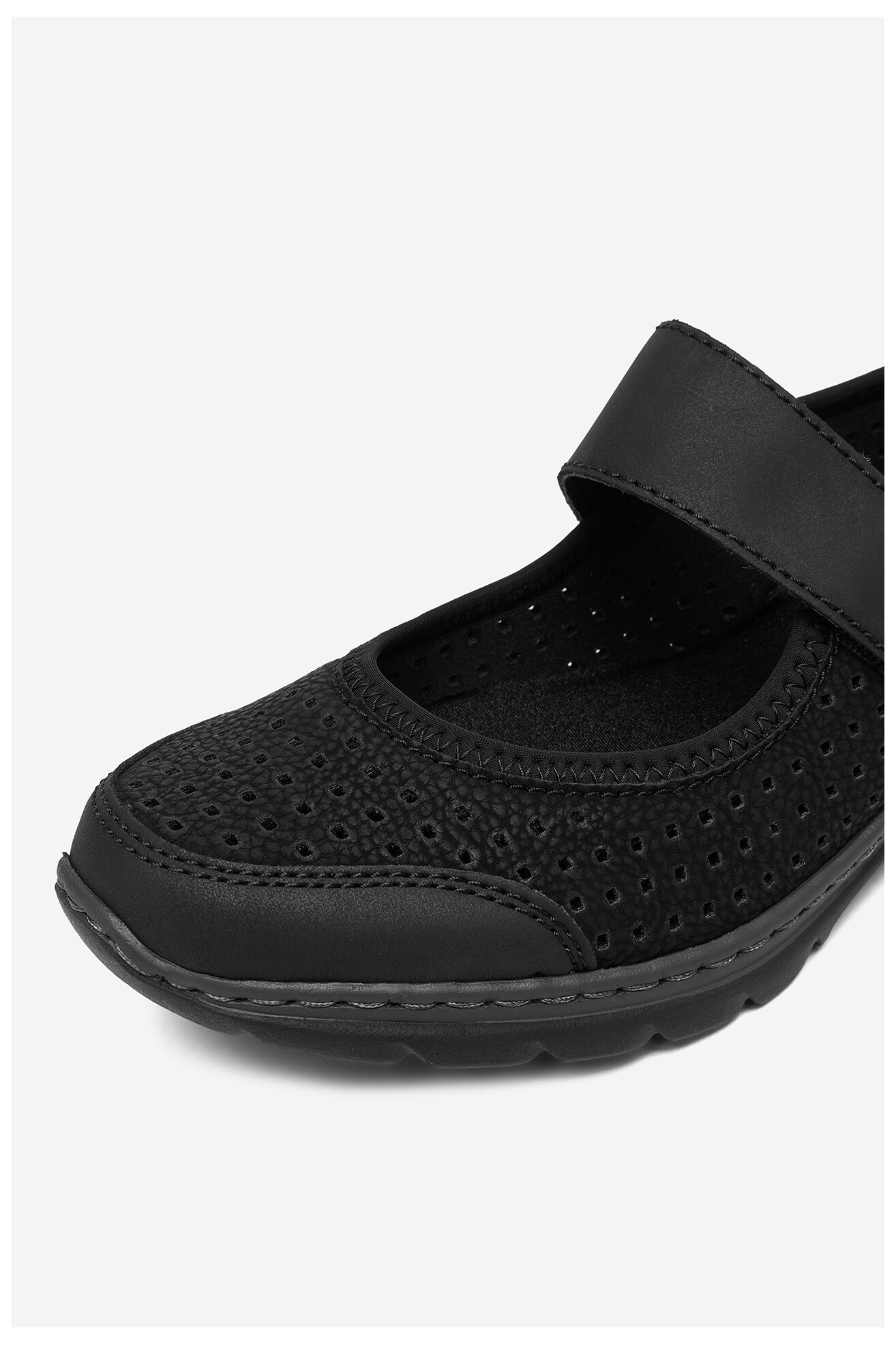 Półbuty Rieker CEO-L32B5-00 Czarny