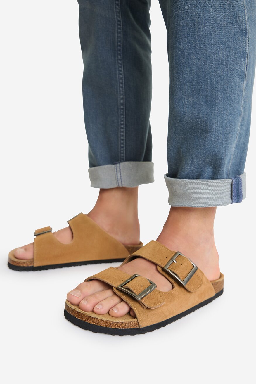 
                Go Soft - Klapki skórzane - 5907964095415