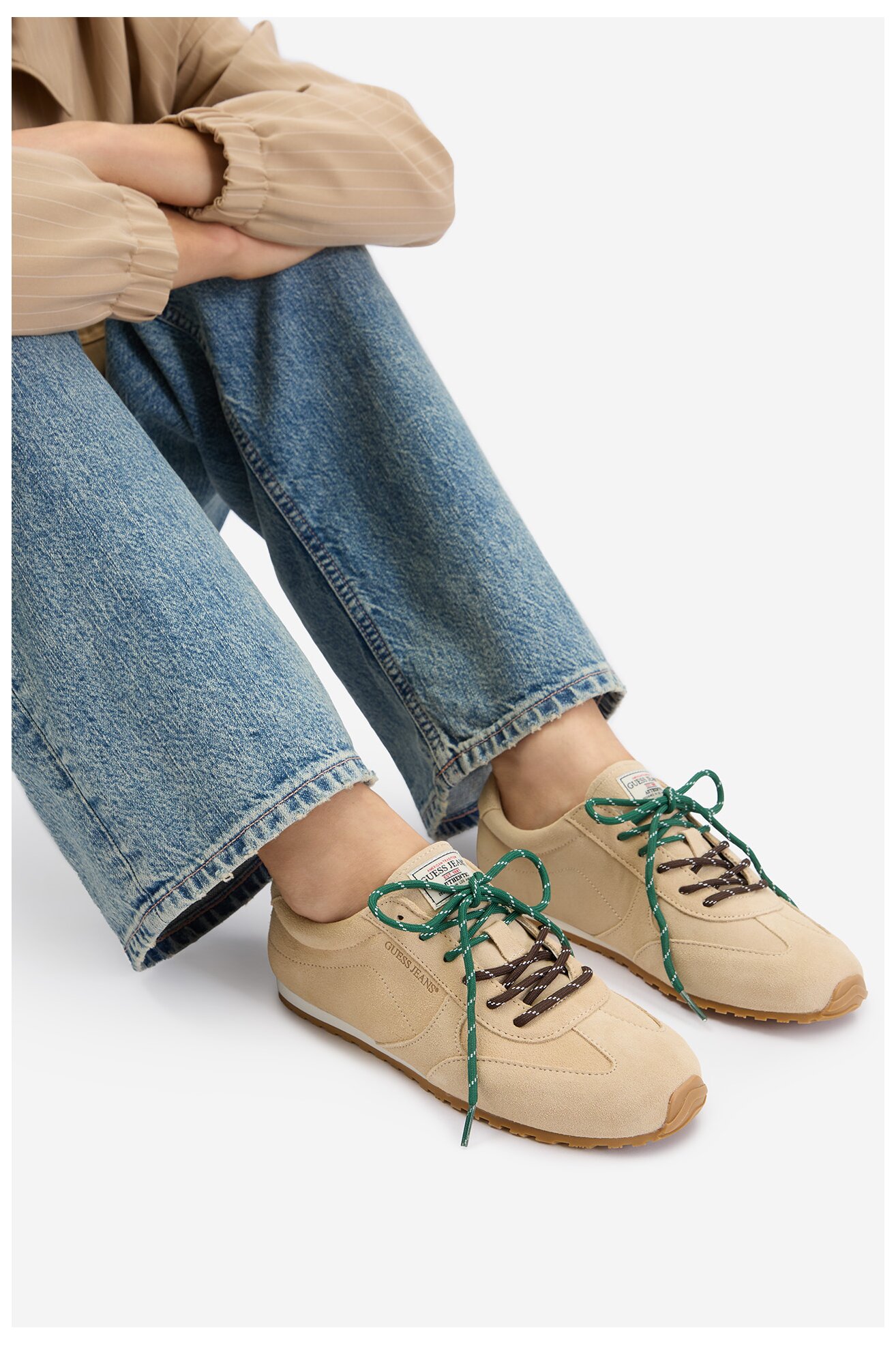 Кросівки GUESS JEANS EO-CS5262 БЕЖЕВИЙ