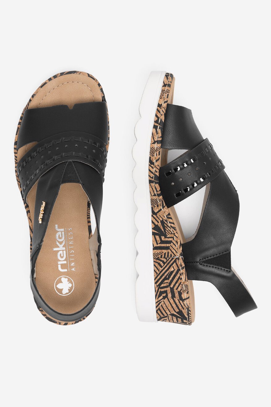 Rieker - Sandały na koturnie - 2230056235295