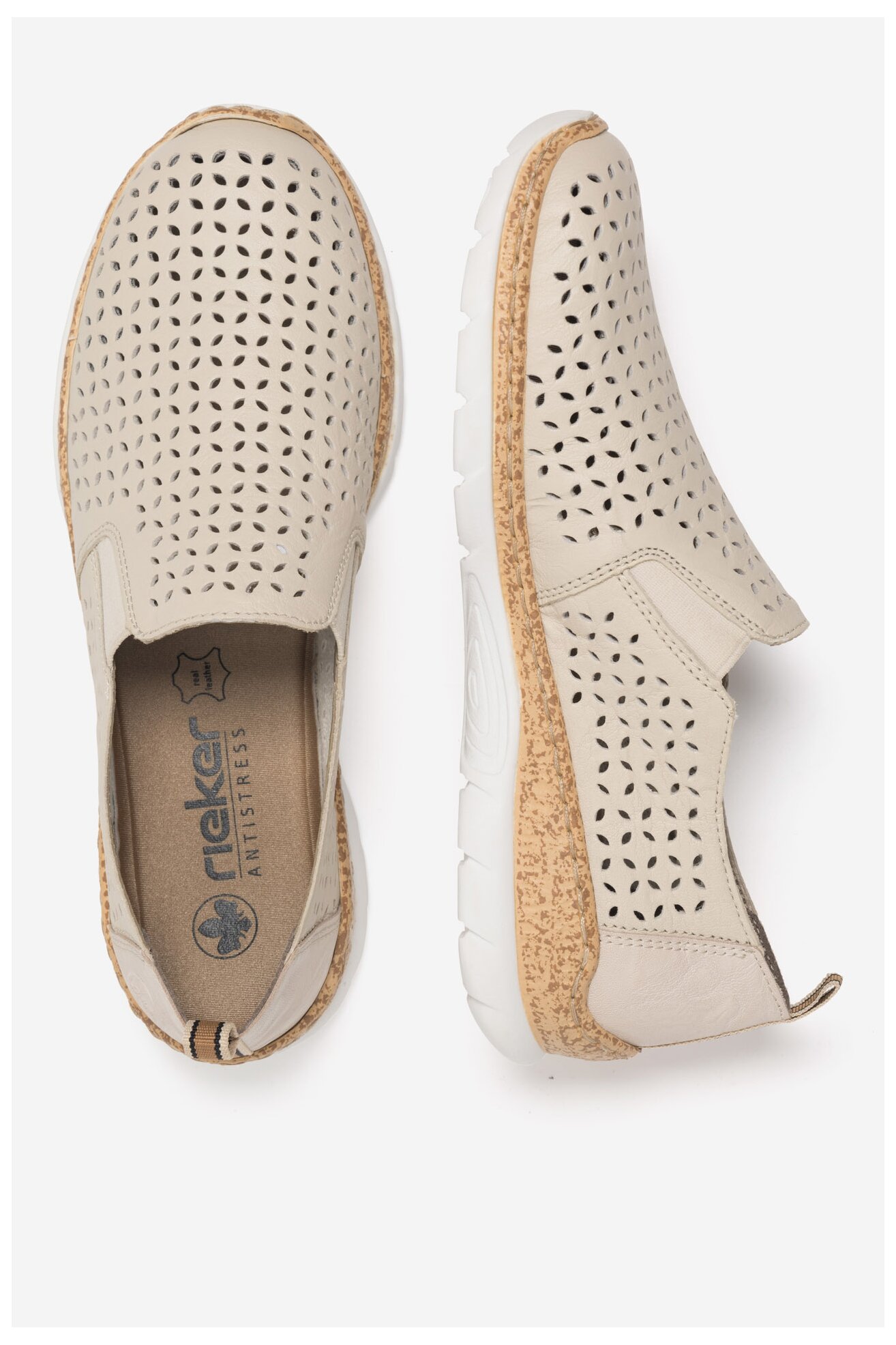 Половинки обувки Rieker N4251-60 БЕЖОВ