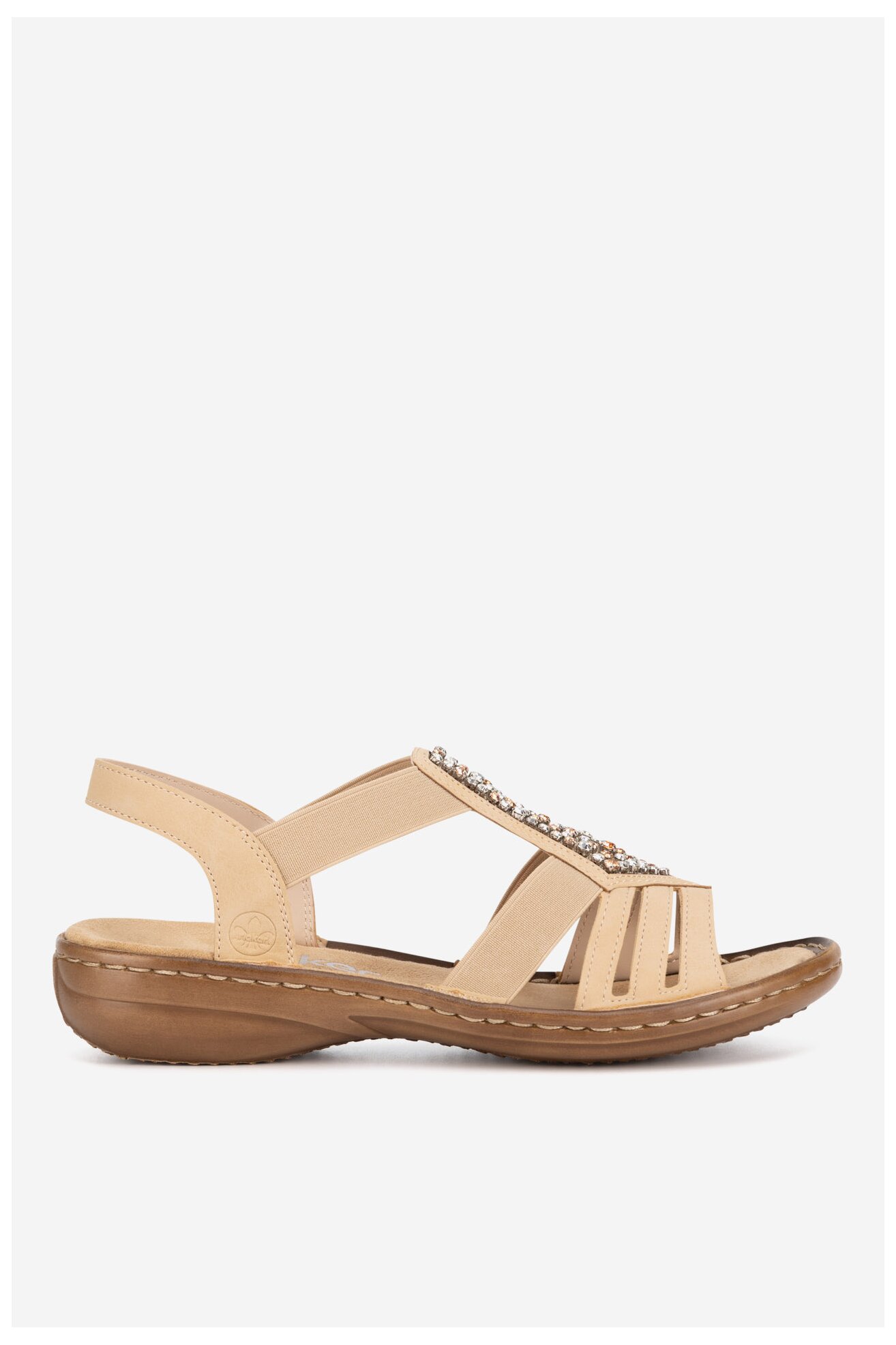 Sandały Rieker 60803-20 Brązowy