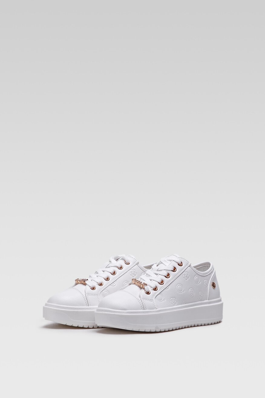 
                Quazi - Sneakersy pastelowe białe - 5904248394813