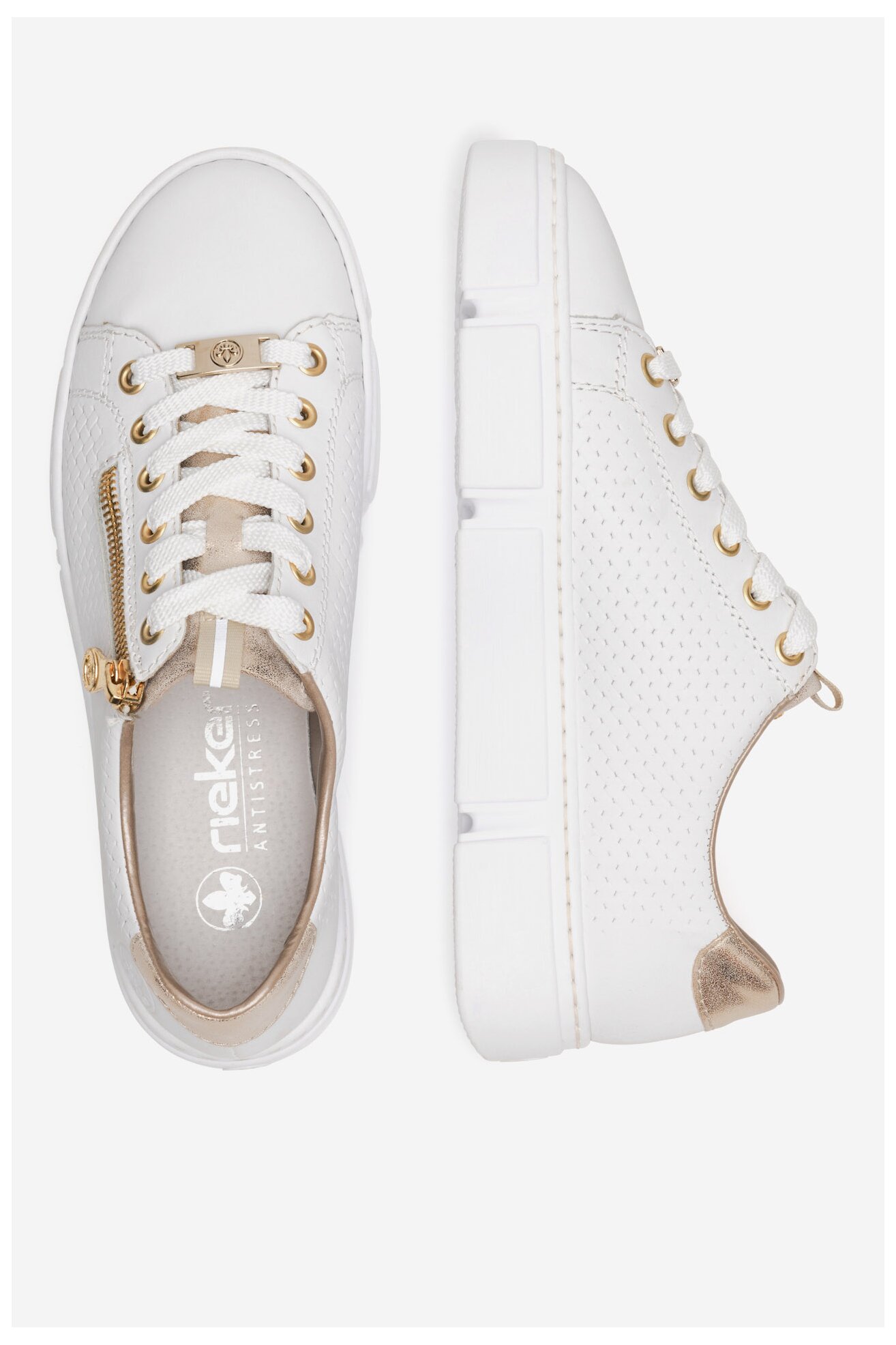 Sneakers Rieker N5932-80 Biały