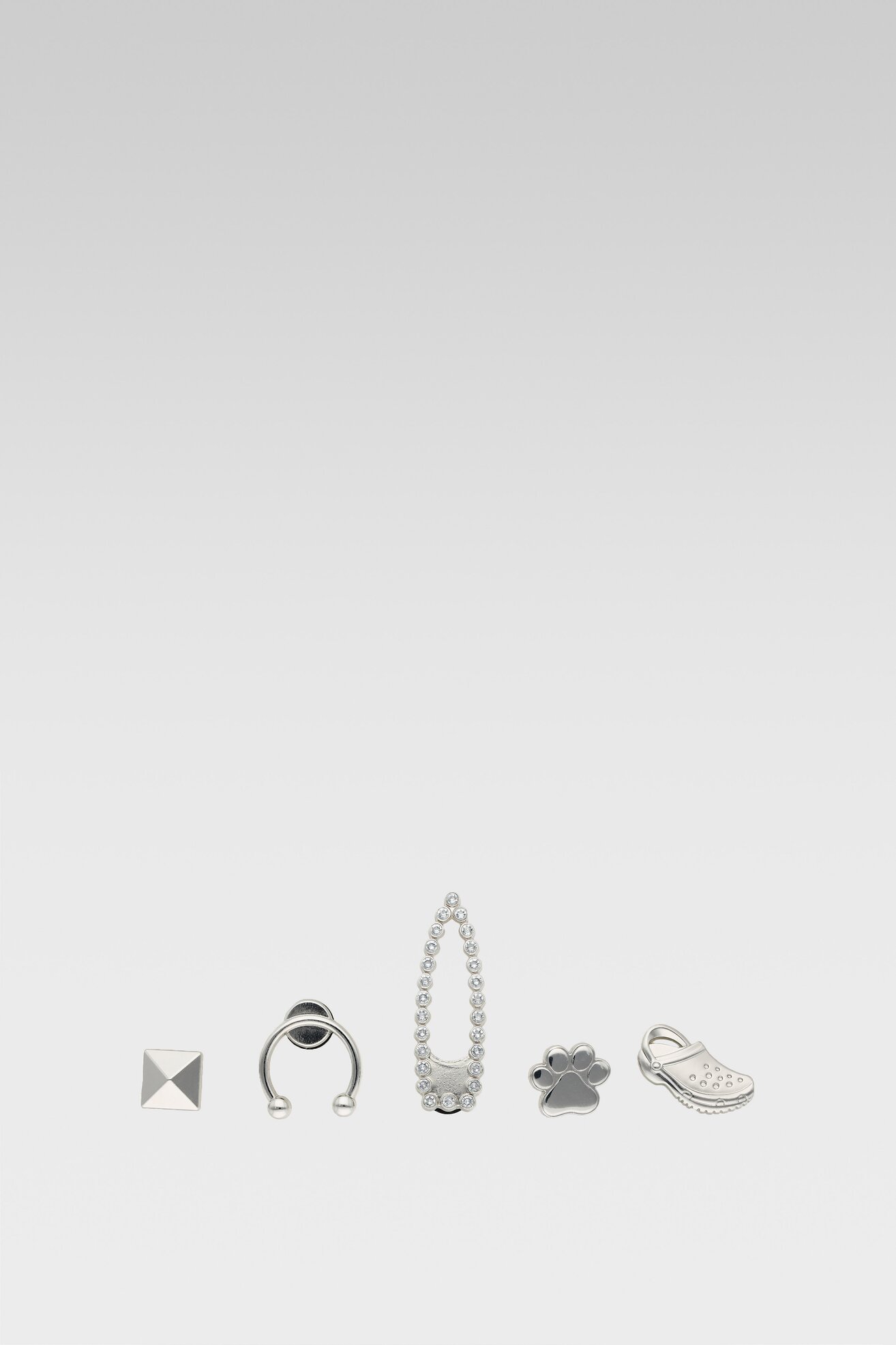 Ozdoba do butów Crocs 10009508 ELEVATED SILVER SPORT 5-PACK MIX