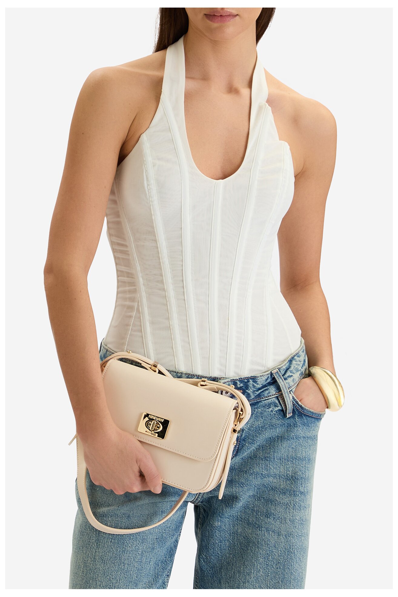 Дамска чанта NINE WEST CEO-ZURO-LDA8705 СЛОНОВА КОСТ