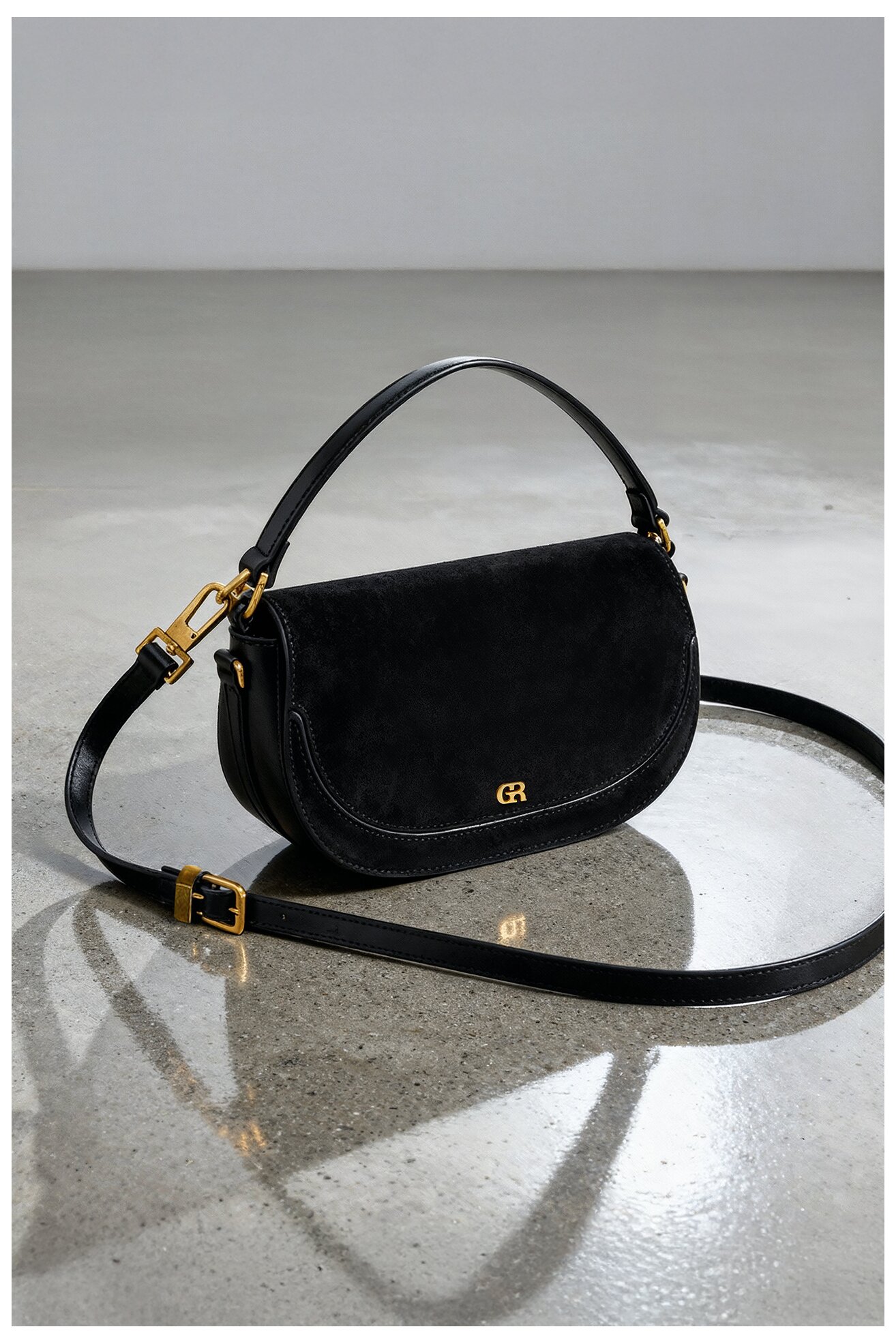 Kézitáska Gino Rossi EO-LUIZA FEKETE