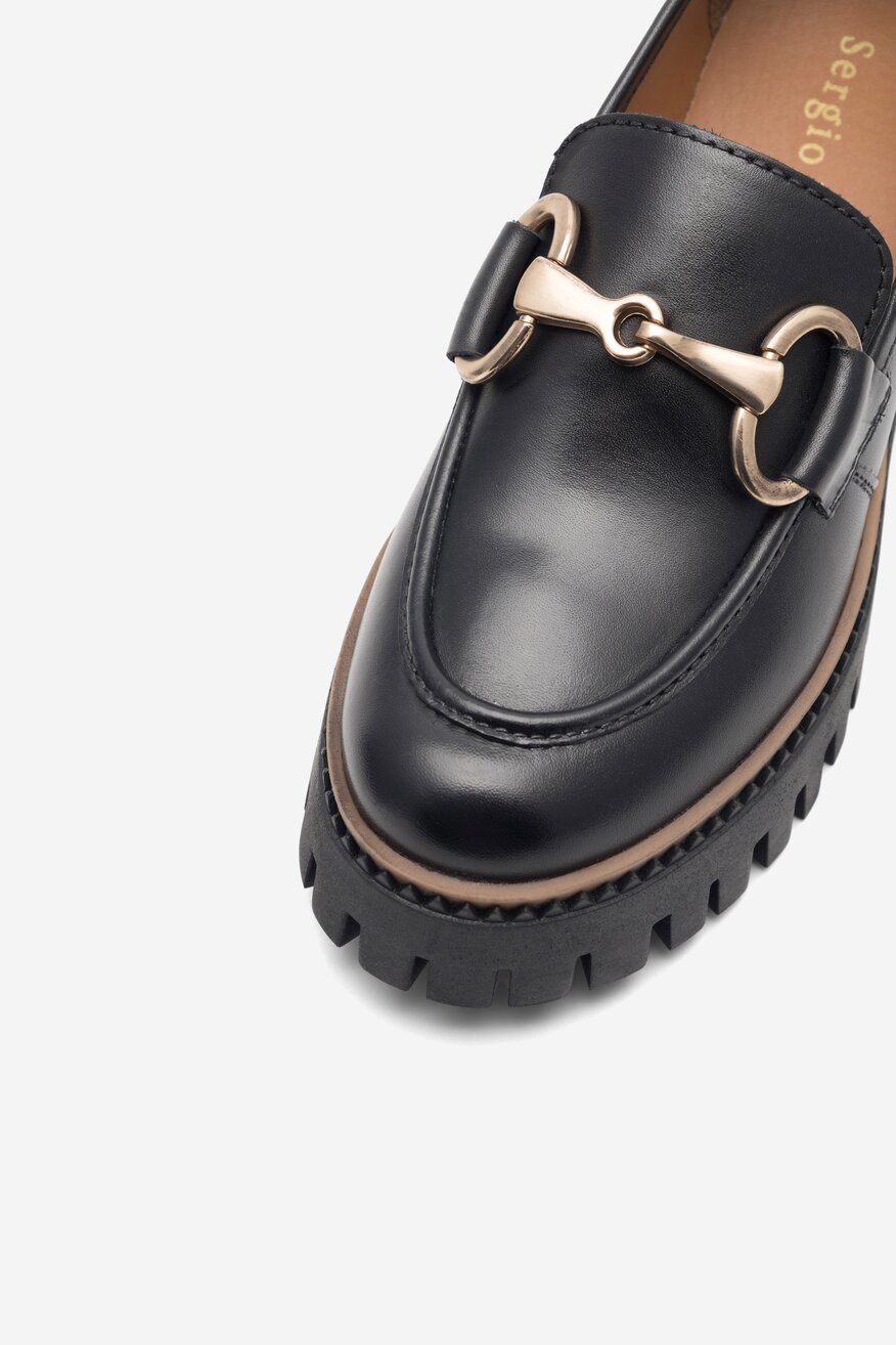 Sergio Bardi - Loafersy skórzane - 5905588849261