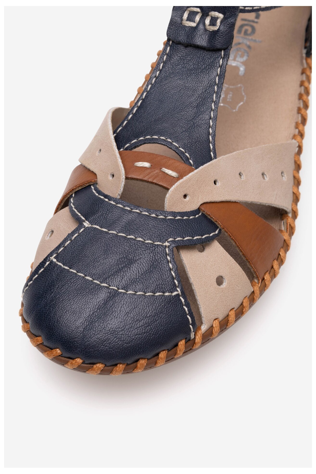 Sandały Rieker M1655-14 Niebieski